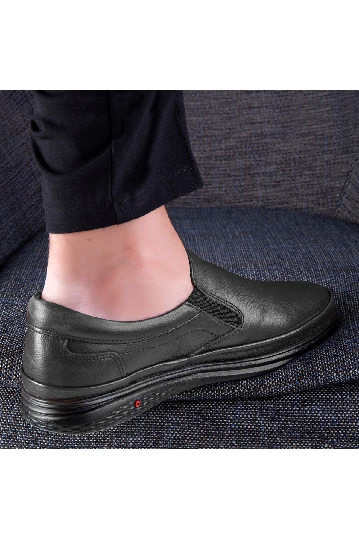Murih Hakiki Deri Comfort Ortopedik Erkek Günlük Ayakkabı, Baba Ayakkabısı, Ortopedik Ayakkabı - Ducavelli Görsel 5