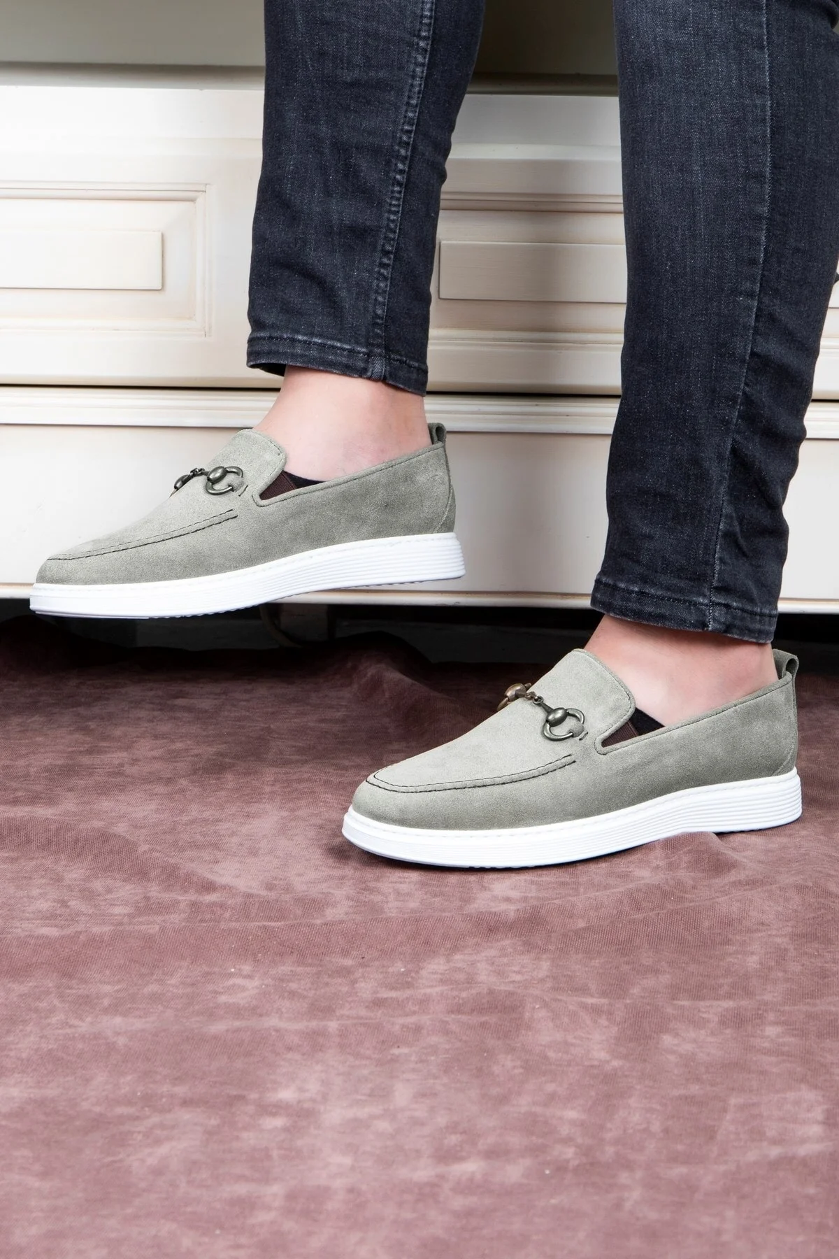 Ritzy Hakiki Deri Süet Erkek Günlük Ayakkabı, Loafer Ayakkabı - Ducavelli Görsel 6
