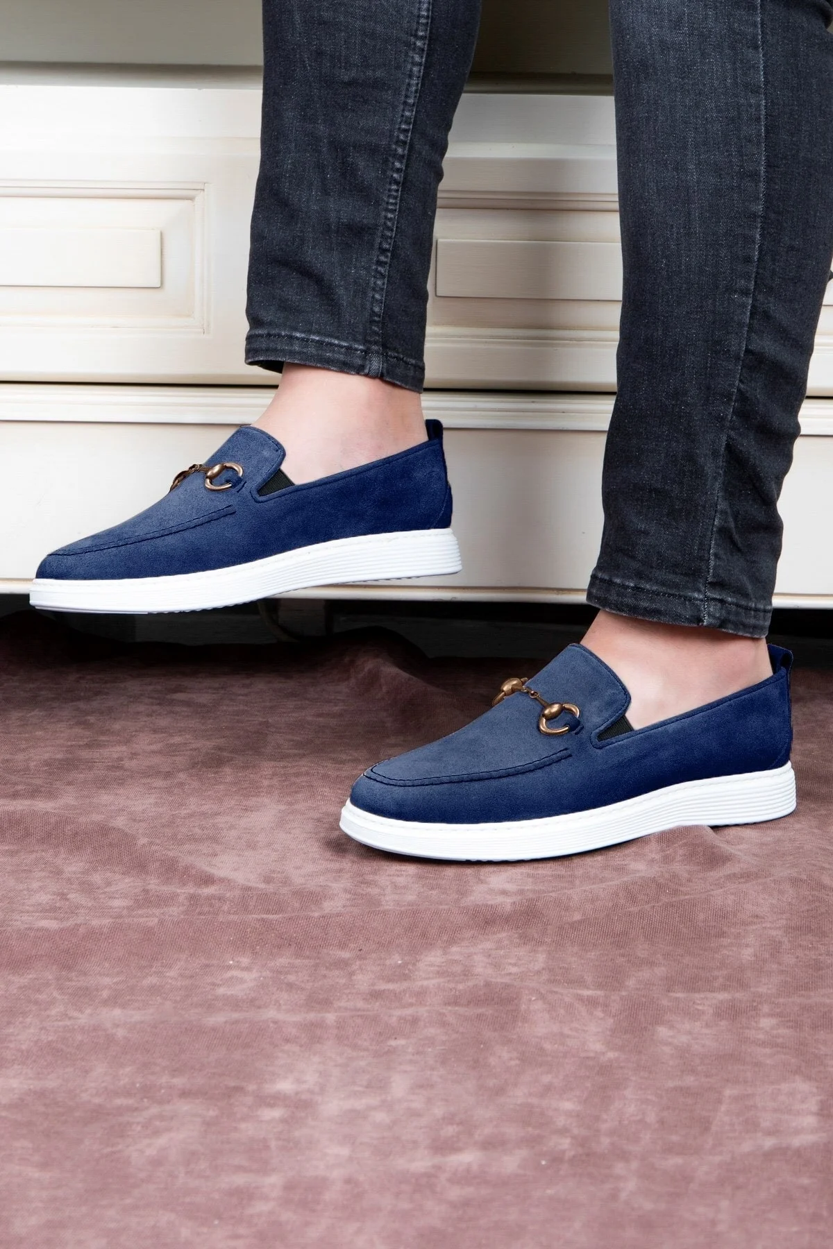 Ritzy Hakiki Deri Süet Erkek Günlük Ayakkabı, Loafer Ayakkabı - Ducavelli Görsel 5