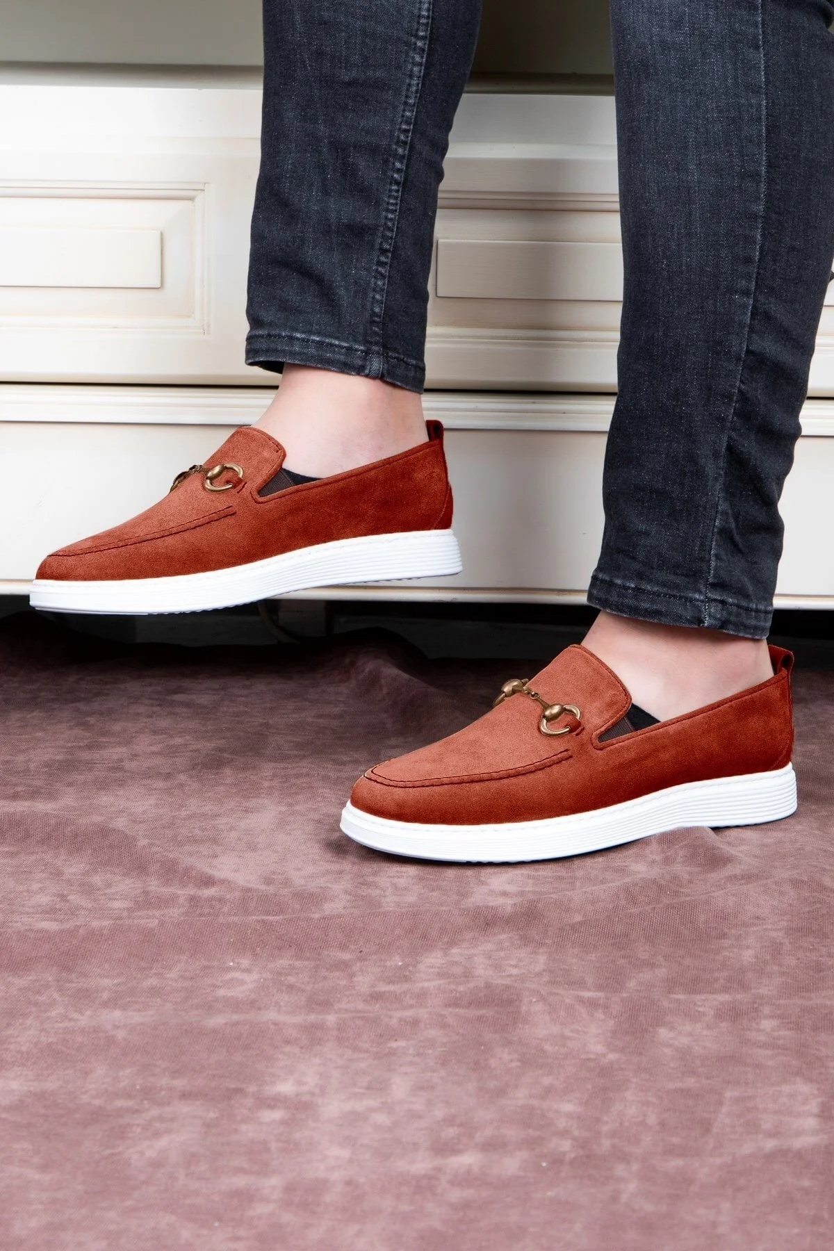 Ritzy Hakiki Deri Süet Erkek Günlük Ayakkabı, Loafer Ayakkabı - Ducavelli Görsel 4