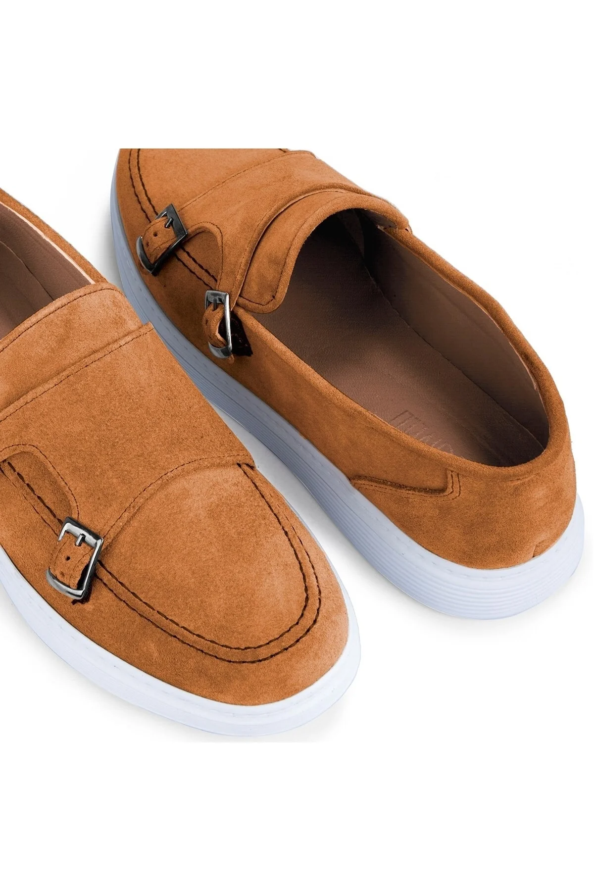 Airy Hakiki Deri Süet Erkek Günlük Ayakkabı, Süet Loafer Ayakkabı, Yazlık Ayakkabı Taba - Ducavelli Görsel 4