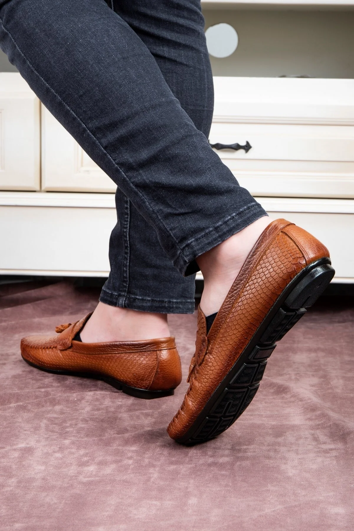 Array Hakiki Deri Erkek Günlük Ayakkabı, Rog Loafer Ayakkabı - Ducavelli Görsel 7