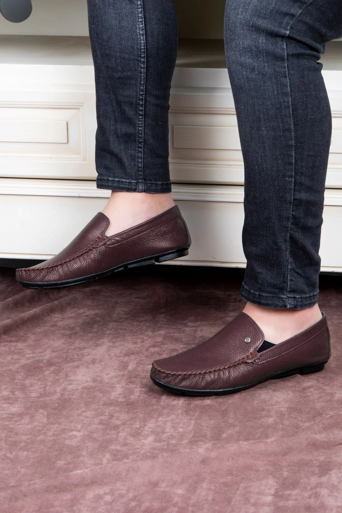 Attic Hakiki Deri Erkek Günlük Ayakkabı , Rok Loafer Ayakkabı Kahverengi - Ducavelli Görsel 5