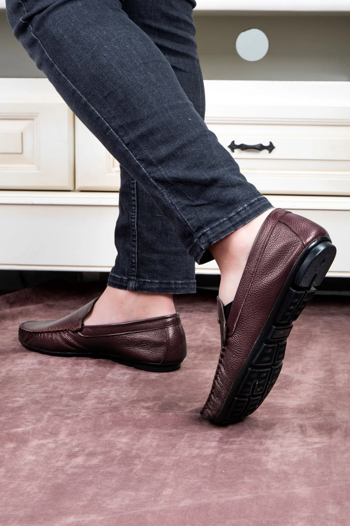 Attic Hakiki Deri Erkek Günlük Ayakkabı , Rok Loafer Ayakkabı Kahverengi - Ducavelli Görsel 7