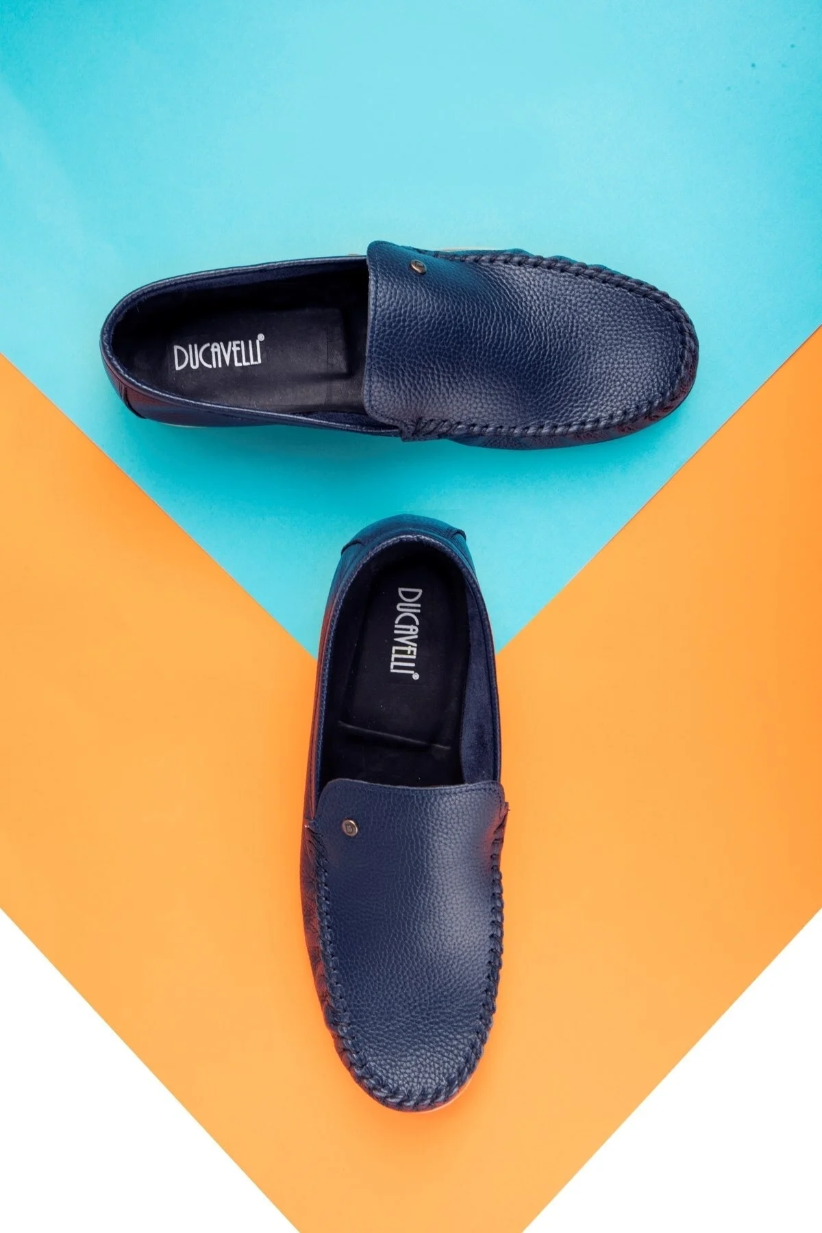 Attic Hakiki Deri Erkek Günlük Ayakkabı , Rok Loafer Ayakkabı Lacivert - Ducavelli Görsel 6