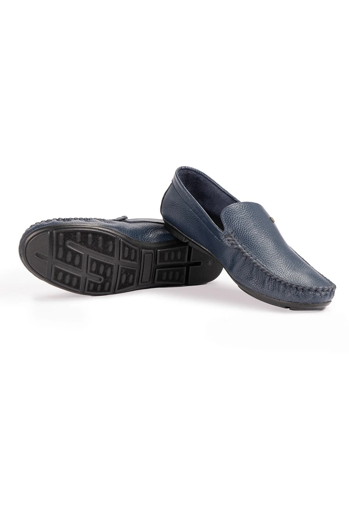 Attic Hakiki Deri Erkek Günlük Ayakkabı , Rok Loafer Ayakkabı Lacivert - Ducavelli Görsel 2
