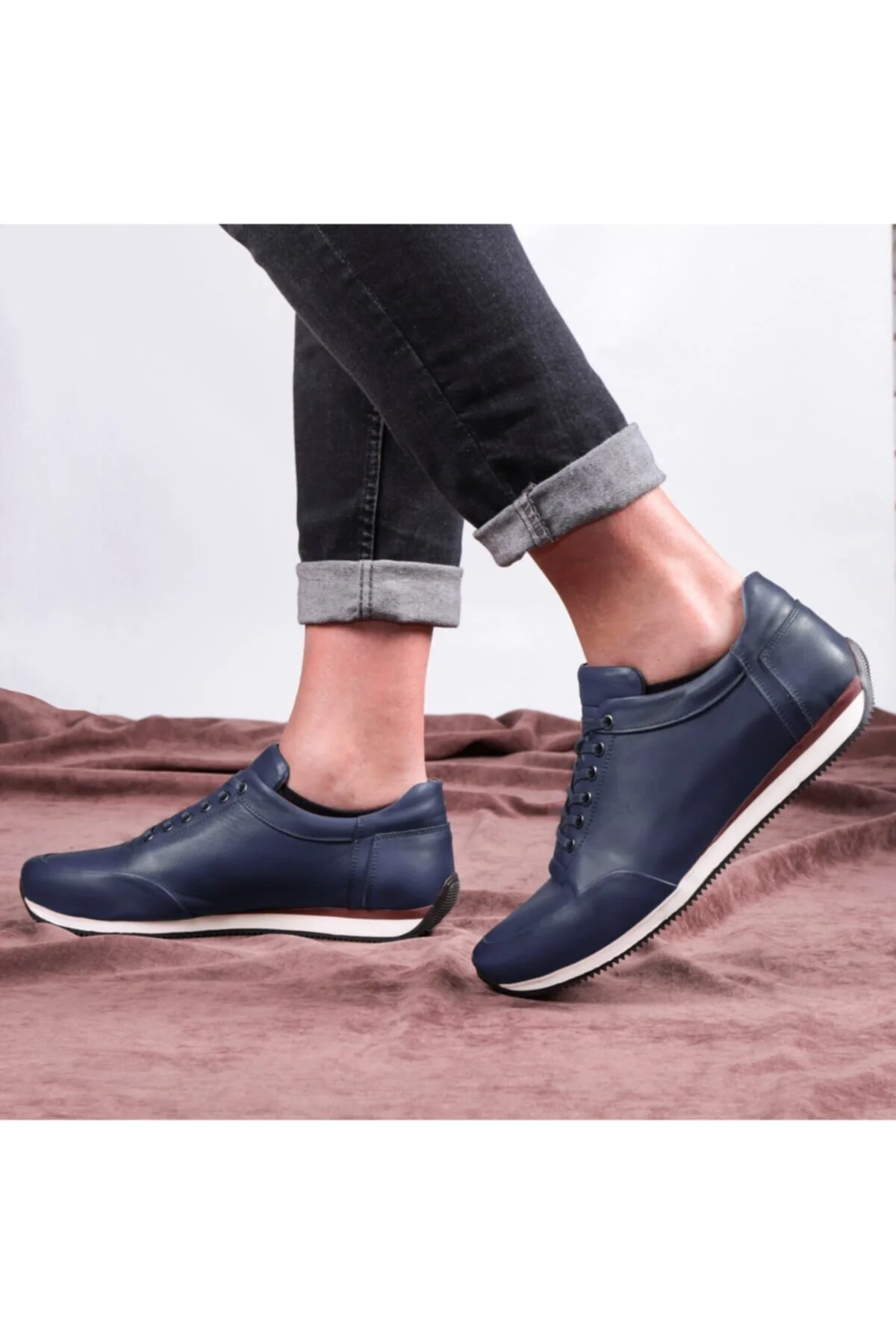 Comfy Hakiki Deri Erkek Günlük Ayakkabı, Casual Ayakkabı, %100 Deri Ayakkabı, 4 Mevsim - Ducavelli Görsel 8