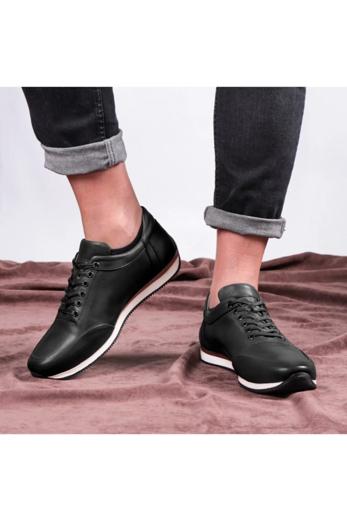 Comfy Hakiki Deri Erkek Günlük Ayakkabı, Casual Ayakkabı, %100 Deri Ayakkabı, 4 Mevsim - Ducavelli Görsel 4