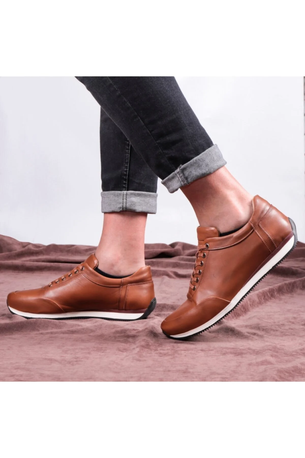 Comfy Hakiki Deri Erkek Günlük Ayakkabı, Casual Ayakkabı, %100 Deri Ayakkabı, 4 Mevsim - Ducavelli Görsel 6