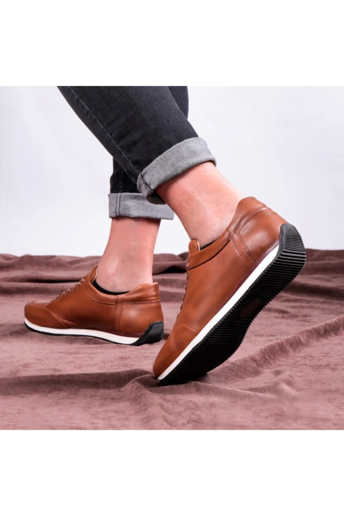 Comfy Hakiki Deri Erkek Günlük Ayakkabı, Casual Ayakkabı, %100 Deri Ayakkabı, 4 Mevsim - Ducavelli Görsel 5
