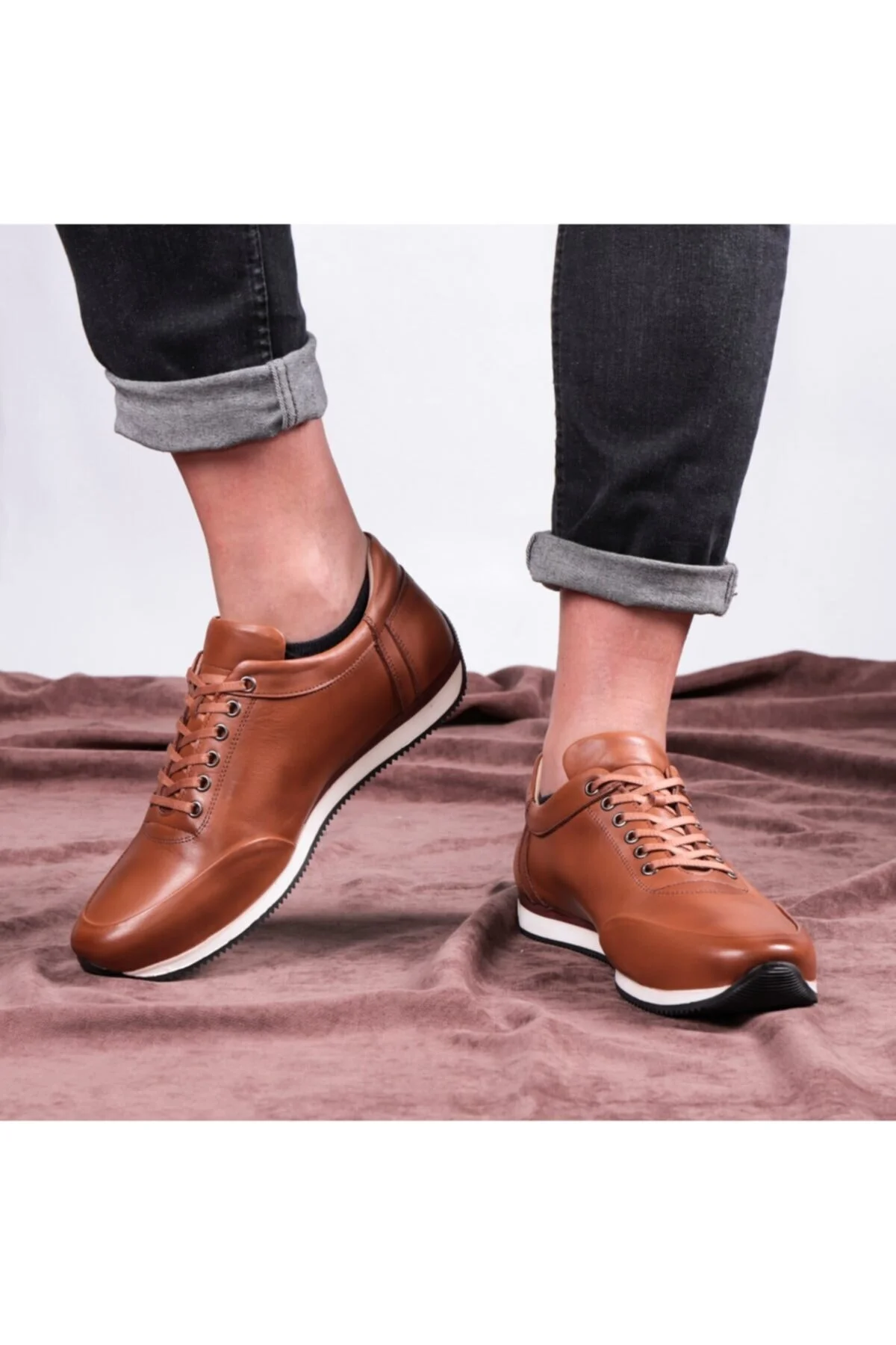 Comfy Hakiki Deri Erkek Günlük Ayakkabı, Casual Ayakkabı, %100 Deri Ayakkabı, 4 Mevsim - Ducavelli Görsel 4