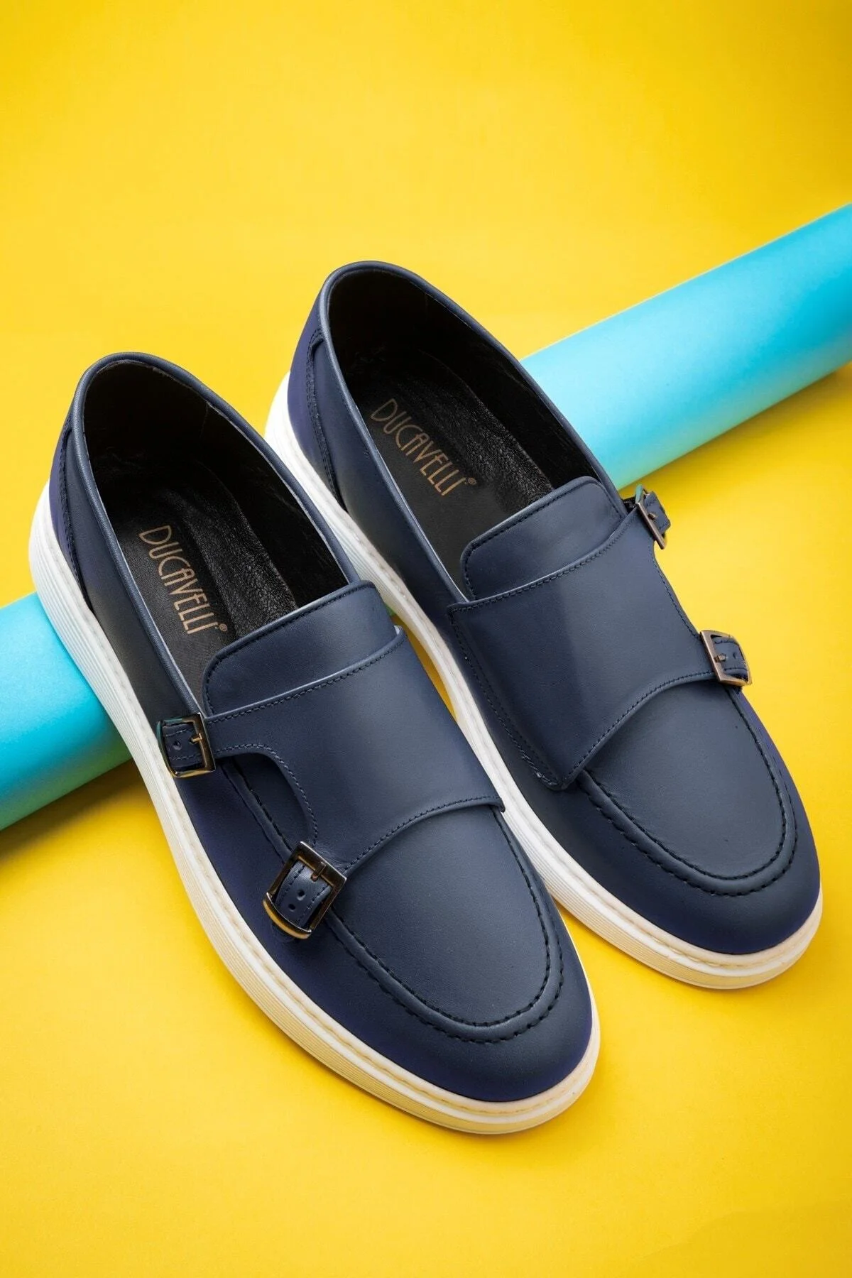 Strap Hakiki Deri Erkek Günlük Ayakkabı, Loafer Ayakkabı, Günlük Ayakkabı, Hafif Ayakkabı - Ducavelli Görsel 6