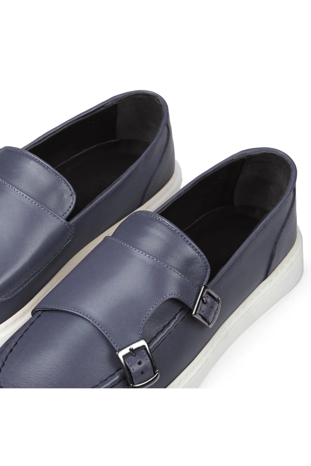 Strap Hakiki Deri Erkek Günlük Ayakkabı, Loafer Ayakkabı, Günlük Ayakkabı, Hafif Ayakkabı - Ducavelli Görsel 5