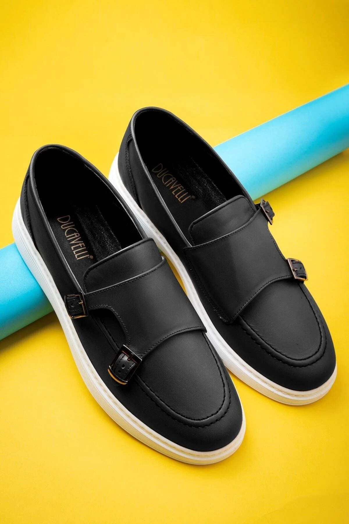 Strap Hakiki Deri Erkek Günlük Ayakkabı, Loafer Ayakkabı, Günlük Ayakkabı, Hafif Ayakkabı - Ducavelli Görsel 6
