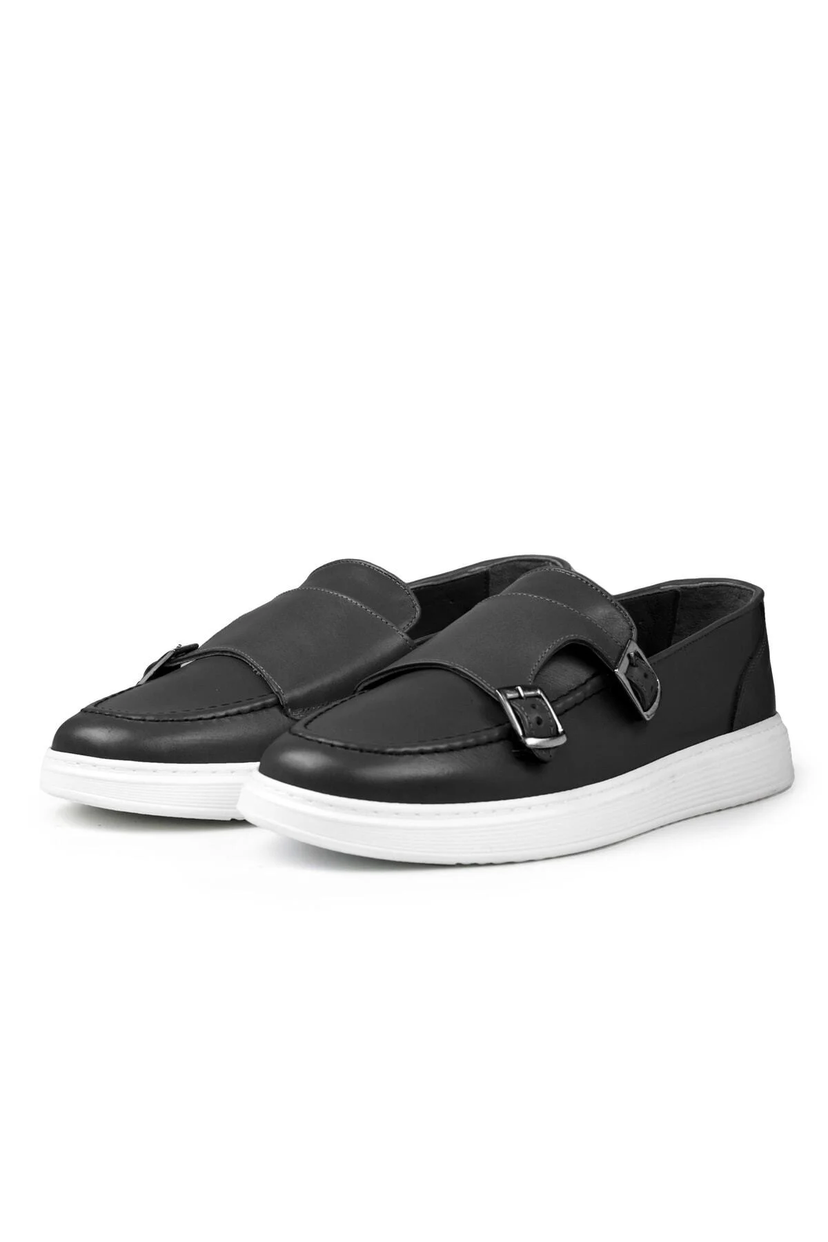 Strap Hakiki Deri Erkek Günlük Ayakkabı, Loafer Ayakkabı, Günlük Ayakkabı, Hafif Ayakkabı - Ducavelli Görsel 2