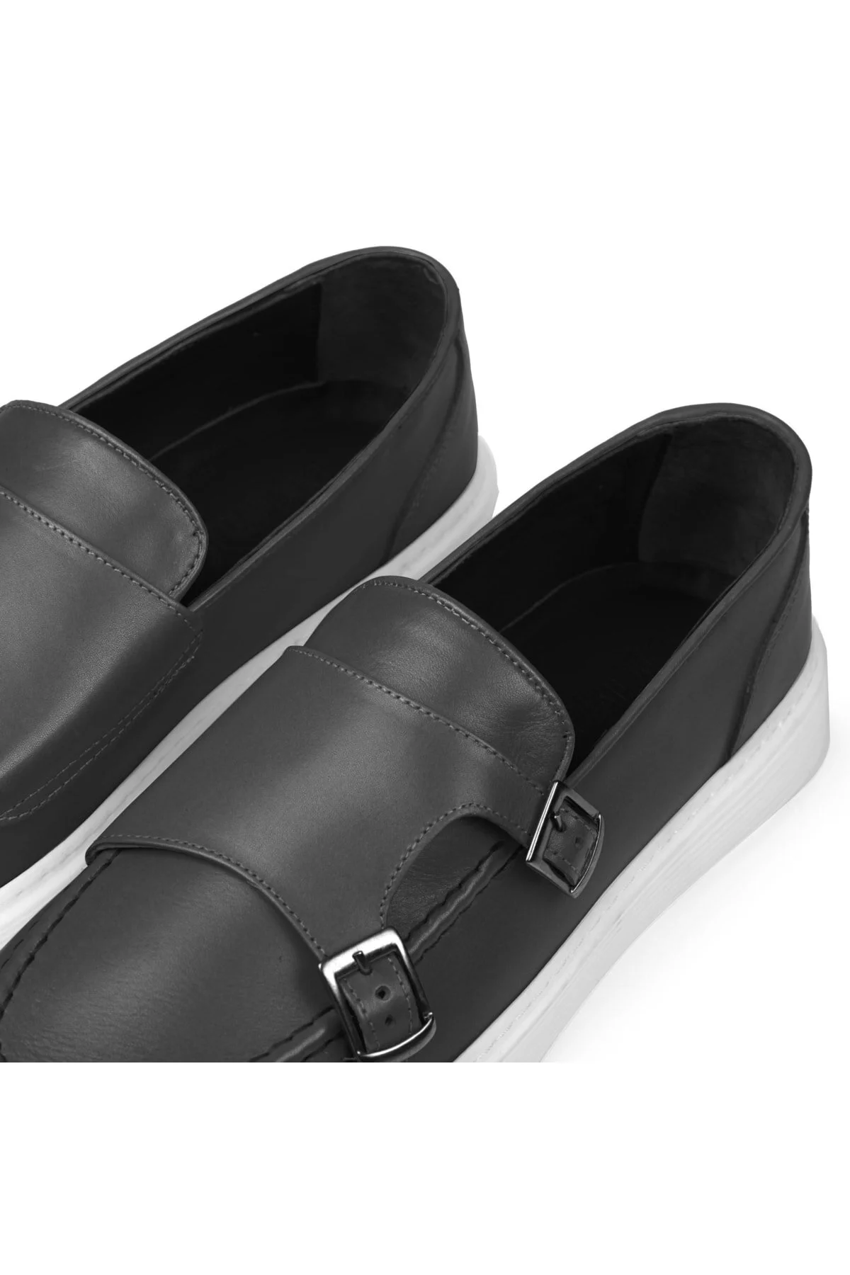 Strap Hakiki Deri Erkek Günlük Ayakkabı, Loafer Ayakkabı, Günlük Ayakkabı, Hafif Ayakkabı - Ducavelli Görsel 5
