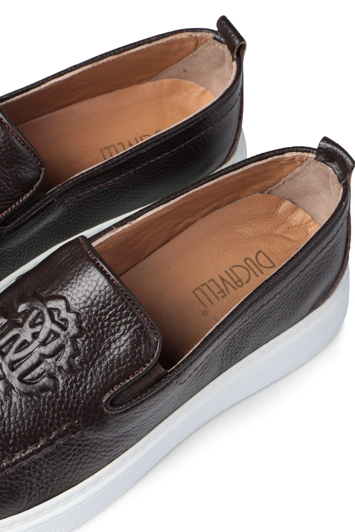 Stamped Hakiki Deri Erkek Günlük Ayakkabı, Loafer Ayakkabı, Hafif Ayakkabı, Yazlık Ayakkabı - Ducavelli Görsel 5
