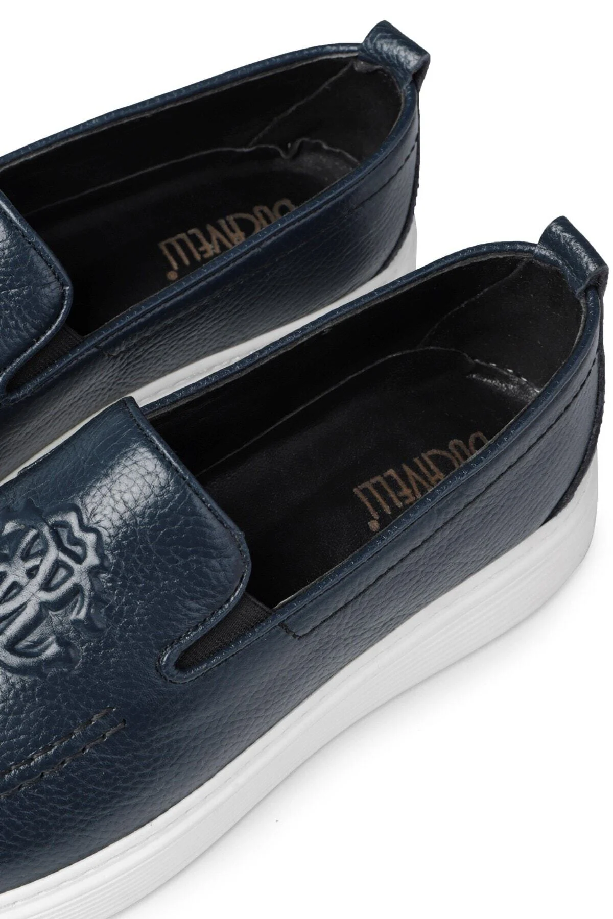 Stamped Hakiki Deri Erkek Günlük Ayakkabı, Loafer Ayakkabı, Hafif Ayakkabı, Yazlık Ayakkabı - Ducavelli Görsel 5