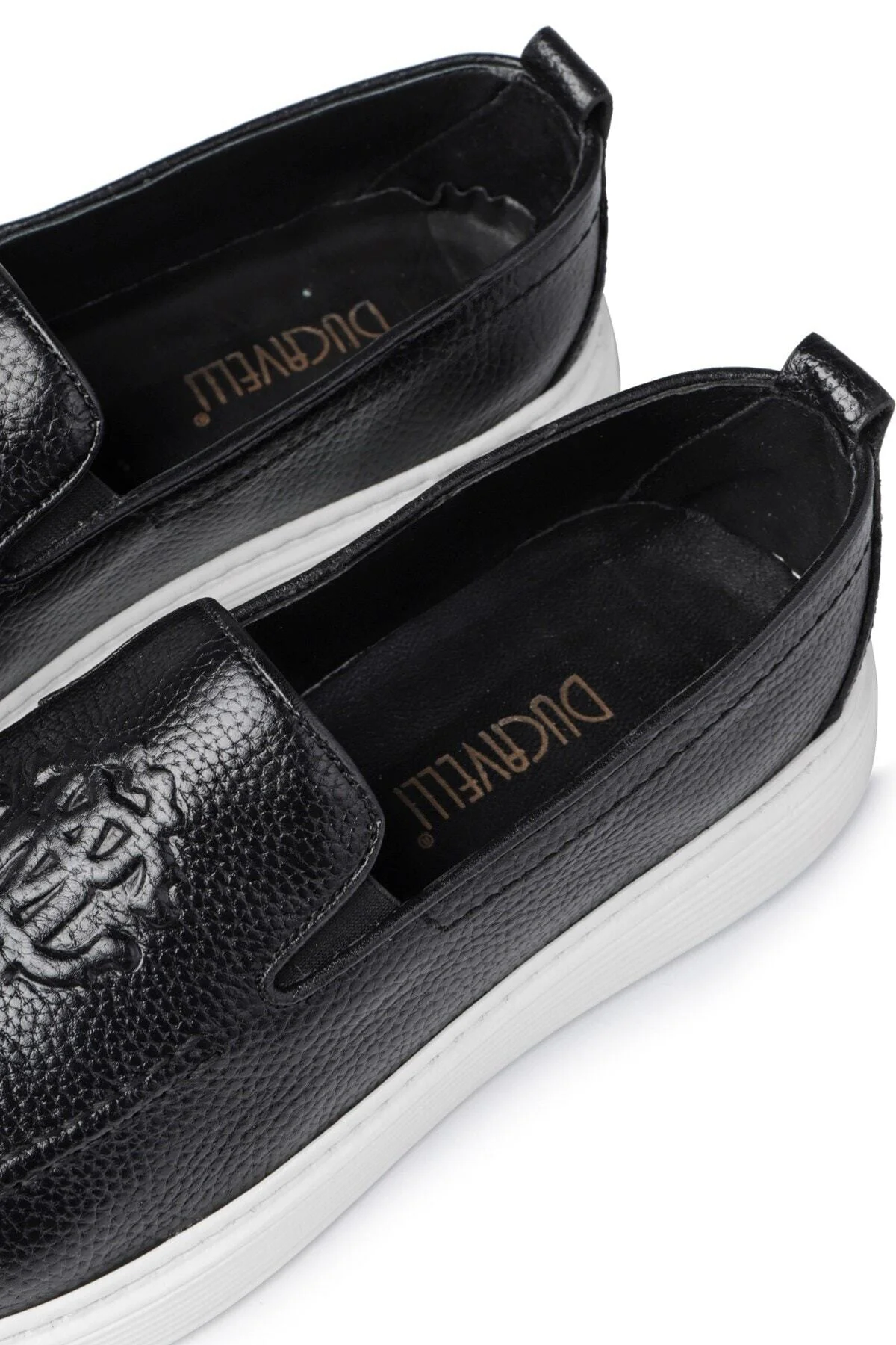 Stamped Hakiki Deri Erkek Günlük Ayakkabı, Loafer Ayakkabı, Hafif Ayakkabı, Yazlık Ayakkabı - Ducavelli Görsel 5