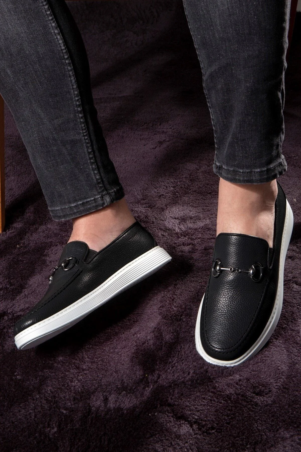 Anchor Hakiki Deri Erkek Günlük Ayakkabı, Loafer Ayakkabı, Hafif Ayakkabı, Yazlık Ayakkabı - Ducavelli Görsel 7