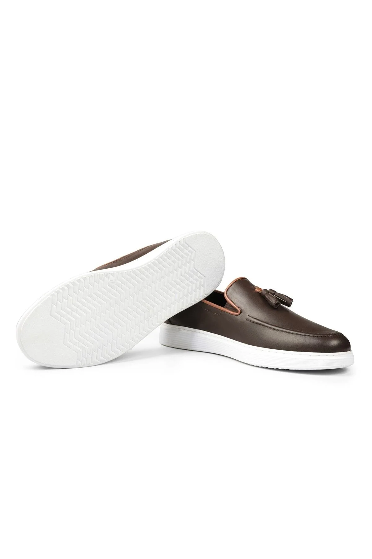 Fringe Hakiki Deri Erkek Günlük Ayakkabı, Loafer Ayakkabı, Hafif Ayakkabı, Yazlık Ayakkabı - Ducavelli Görsel 4