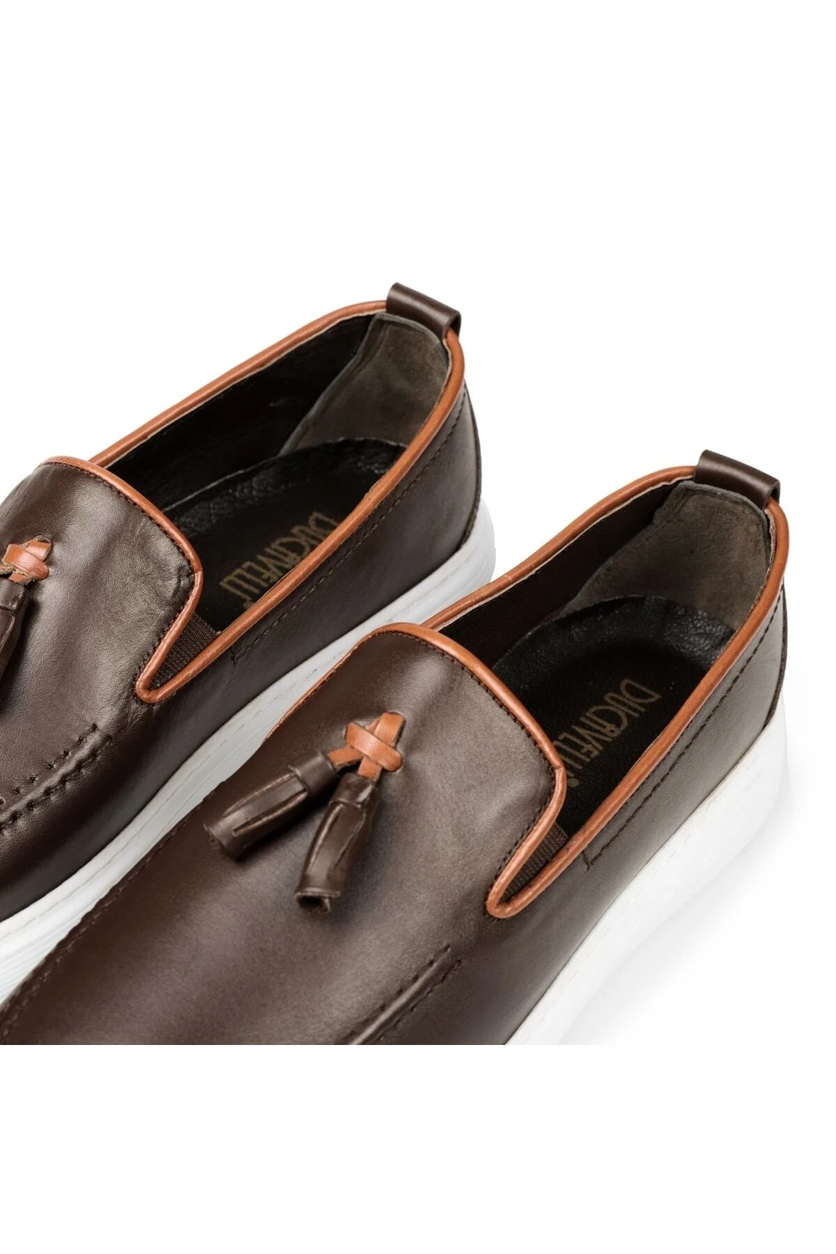Fringe Hakiki Deri Erkek Günlük Ayakkabı, Loafer Ayakkabı, Hafif Ayakkabı, Yazlık Ayakkabı - Ducavelli Görsel 5