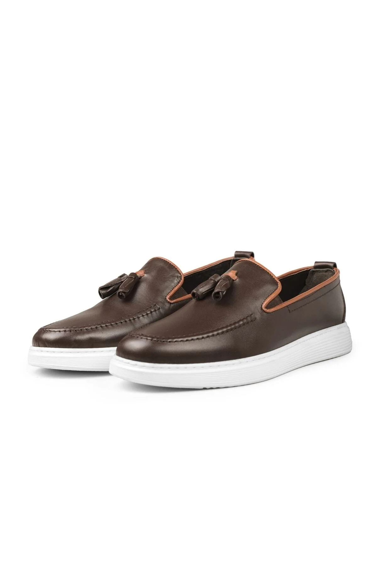 Fringe Hakiki Deri Erkek Günlük Ayakkabı, Loafer Ayakkabı, Hafif Ayakkabı, Yazlık Ayakkabı - Ducavelli Görsel 3