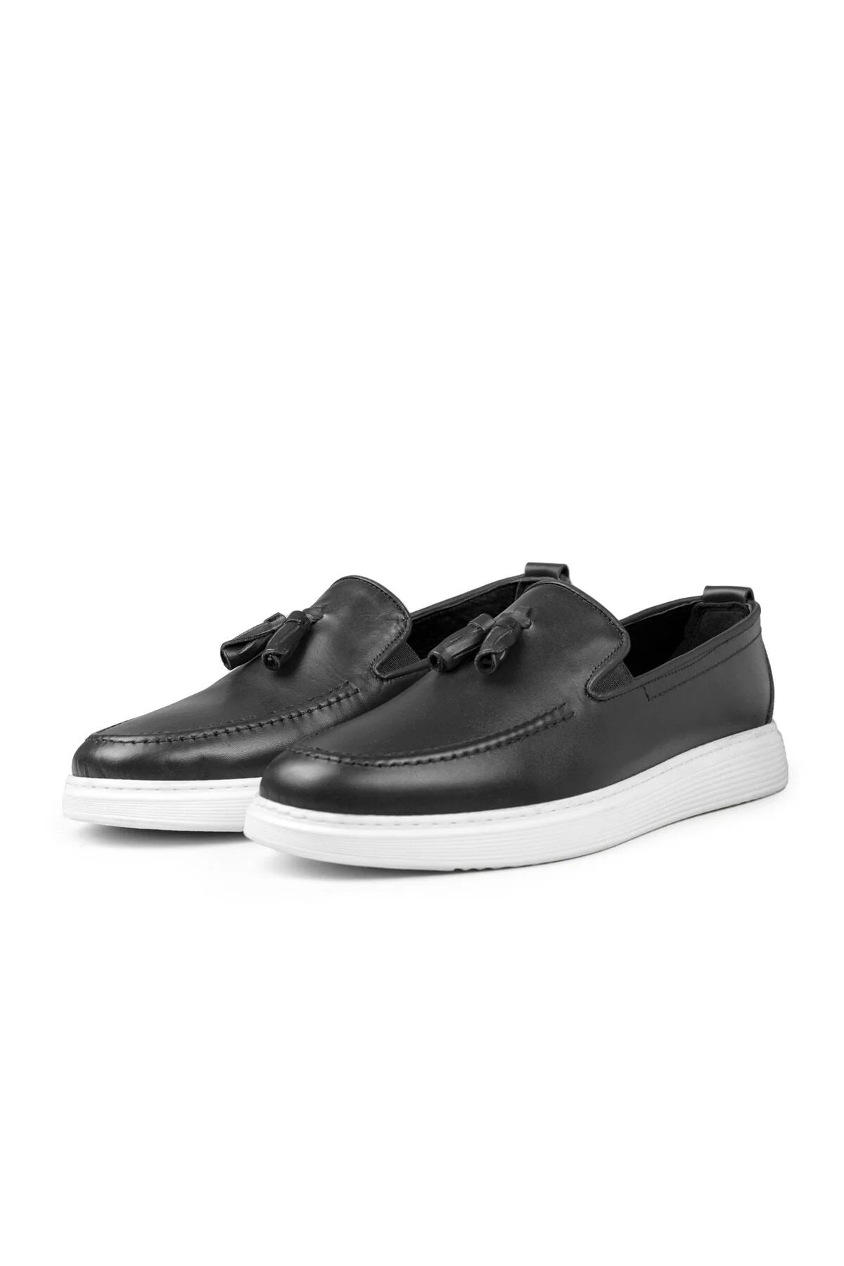 Fringe Hakiki Deri Erkek Günlük Ayakkabı, Loafer Ayakkabı, Hafif Ayakkabı, Yazlık Ayakkabı - Ducavelli Görsel 3