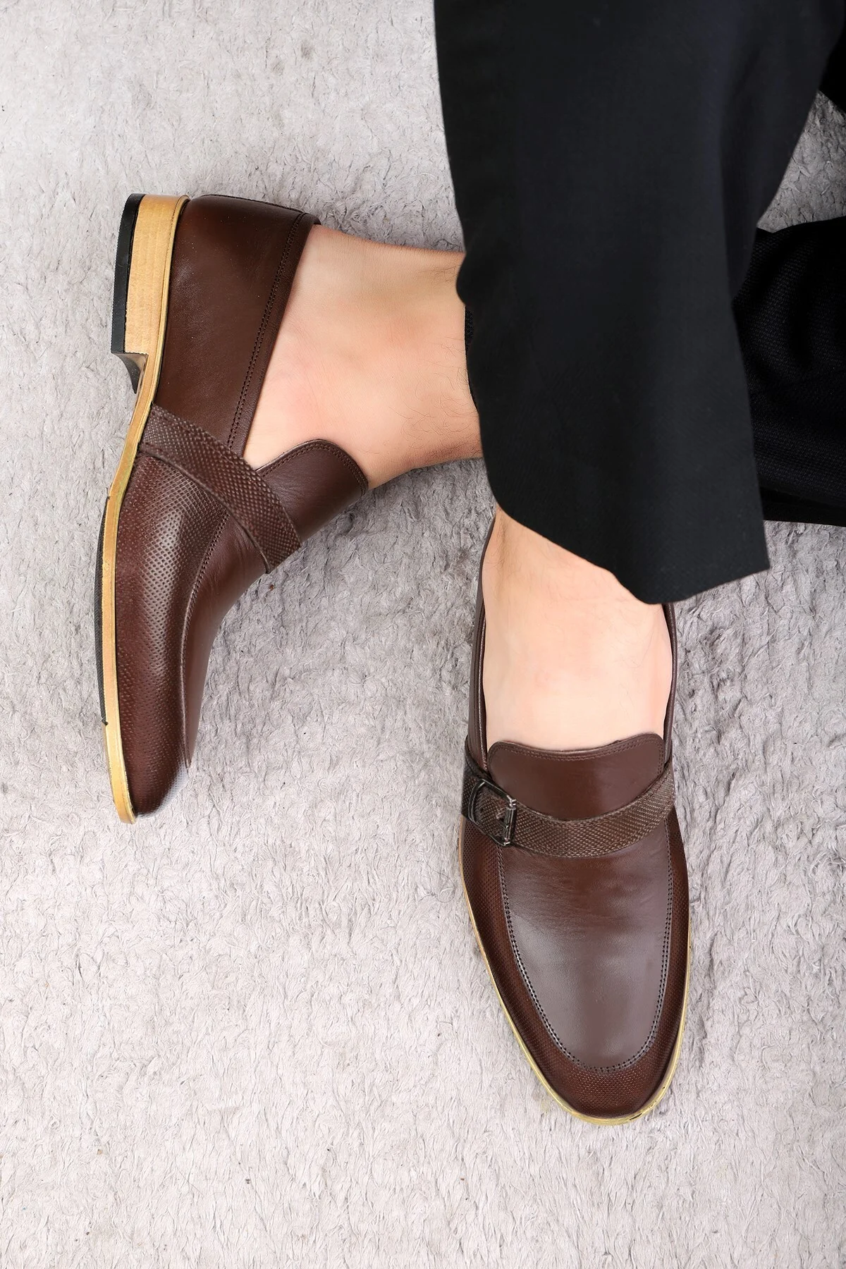 Fiela Hakiki Deri Erkek Klasik Ayakkabı, Loafer Klasik Ayakkabı - Ducavelli Görsel 7