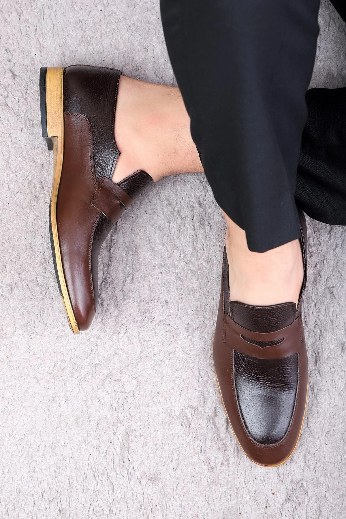 Milazzo Hakiki Deri Erkek Klasik Ayakkabı, Loafer Klasik Ayakkabı - Ducavelli Görsel 7