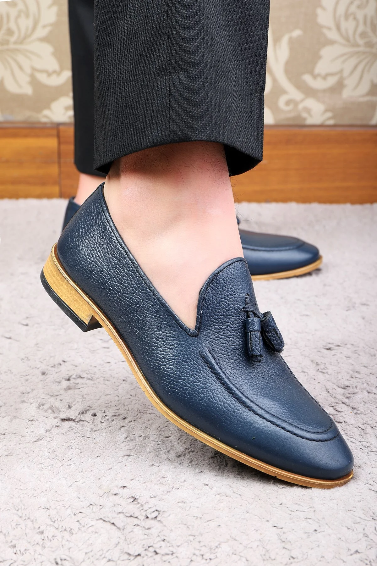 Tusa Hakiki Deri Erkek Klasik Ayakkabı, Loafer Klasik Ayakkabı - Ducavelli Görsel 6