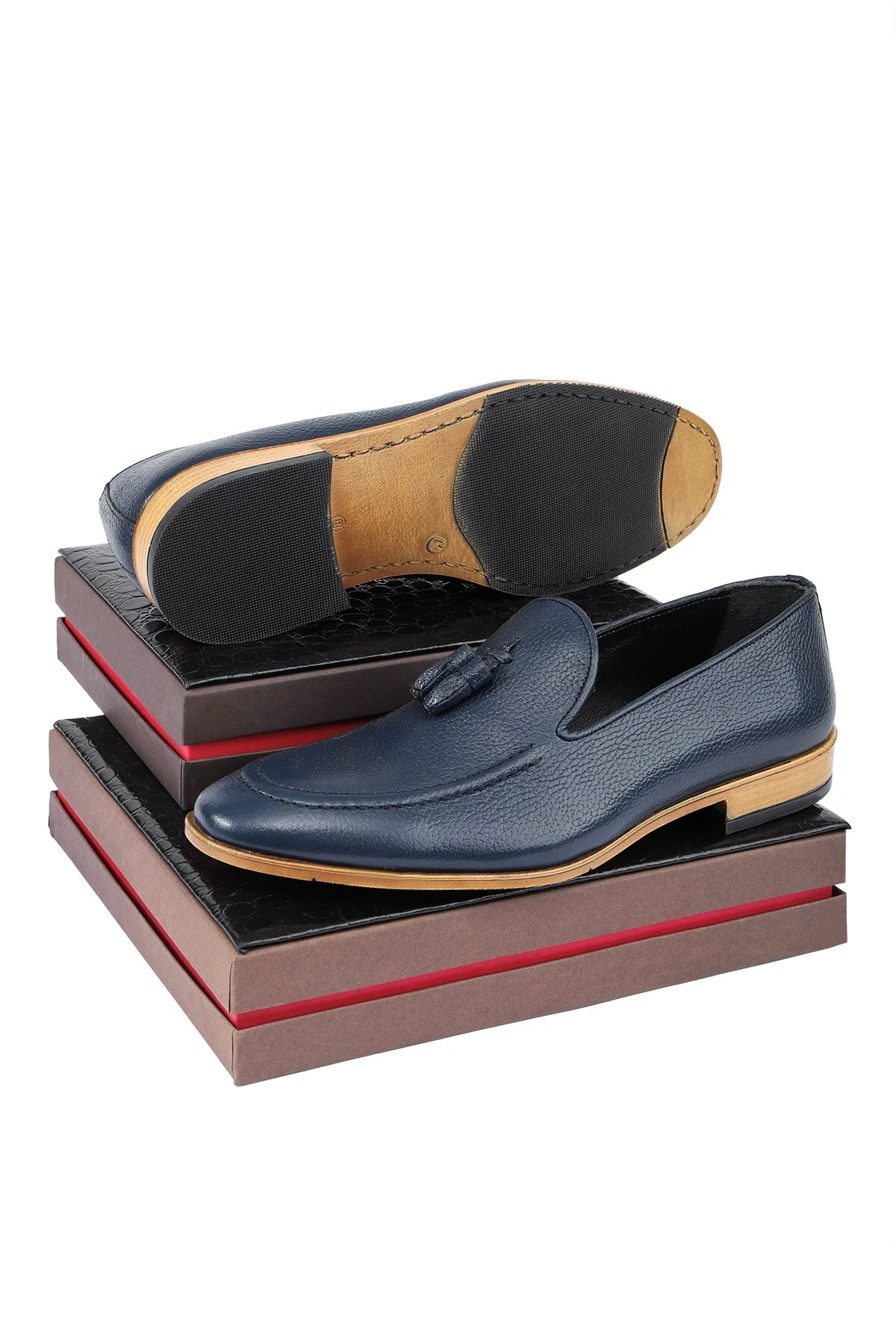 Tusa Hakiki Deri Erkek Klasik Ayakkabı, Loafer Klasik Ayakkabı - Ducavelli Görsel 4