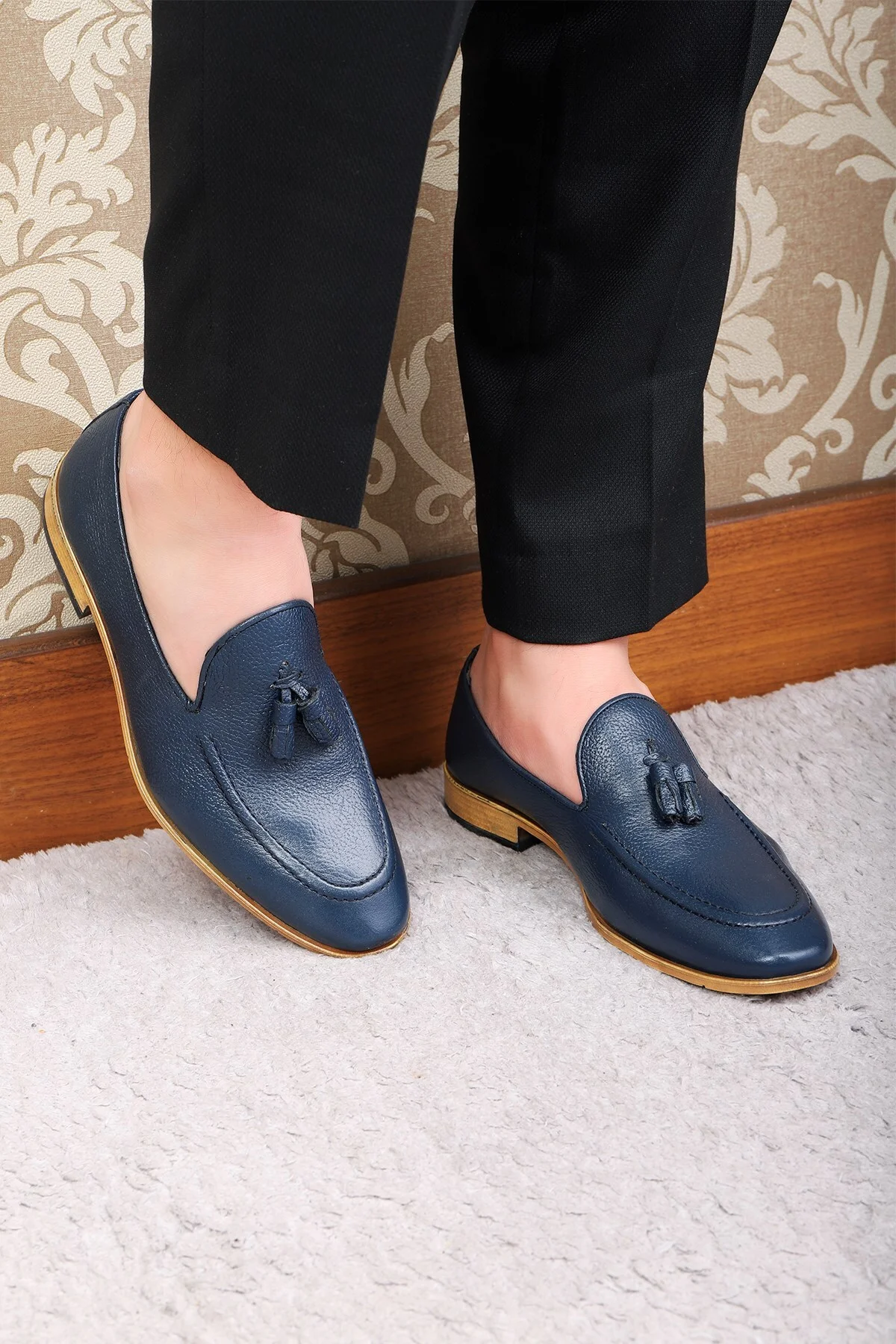 Tusa Hakiki Deri Erkek Klasik Ayakkabı, Loafer Klasik Ayakkabı - Ducavelli Görsel 5
