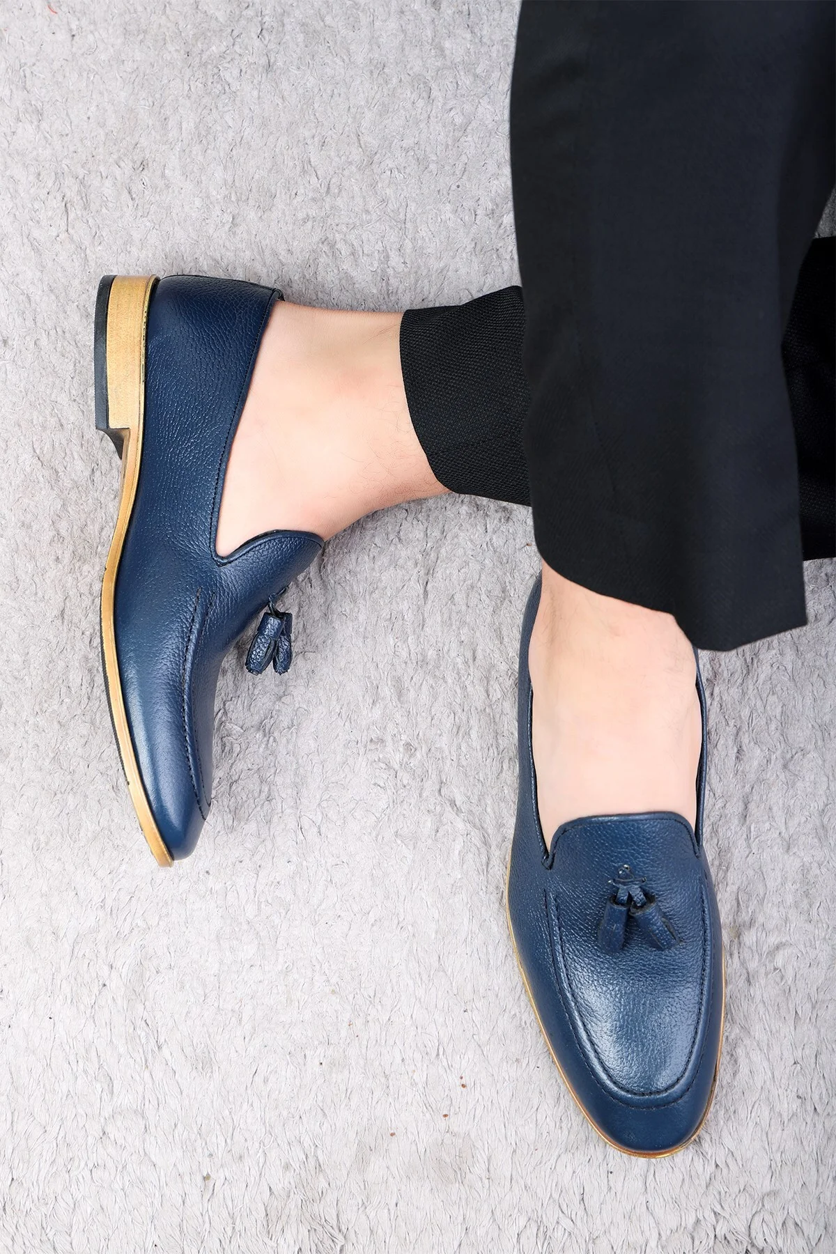 Tusa Hakiki Deri Erkek Klasik Ayakkabı, Loafer Klasik Ayakkabı - Ducavelli Görsel 7