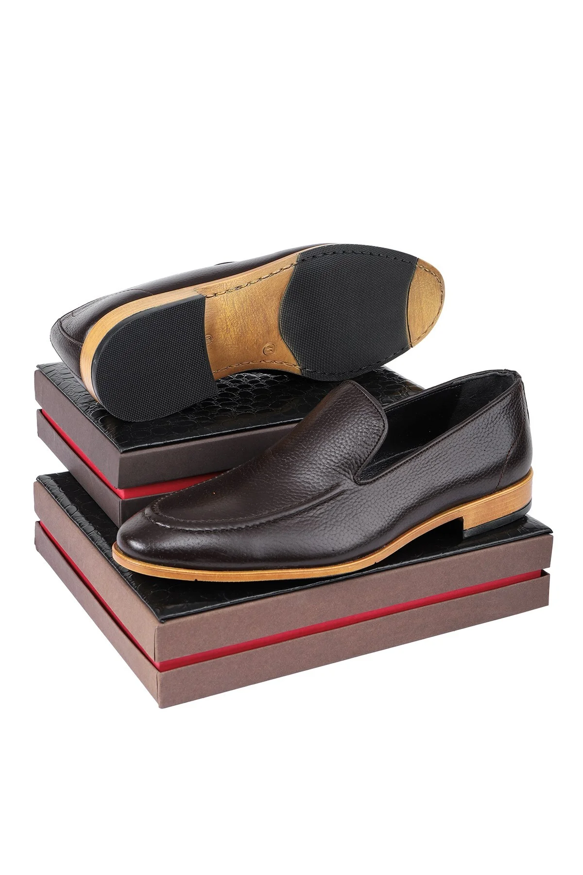 Flavia Hakiki Deri Erkek Klasik Ayakkabı, Loafer Klasik Ayakkabı - Ducavelli Görsel 4