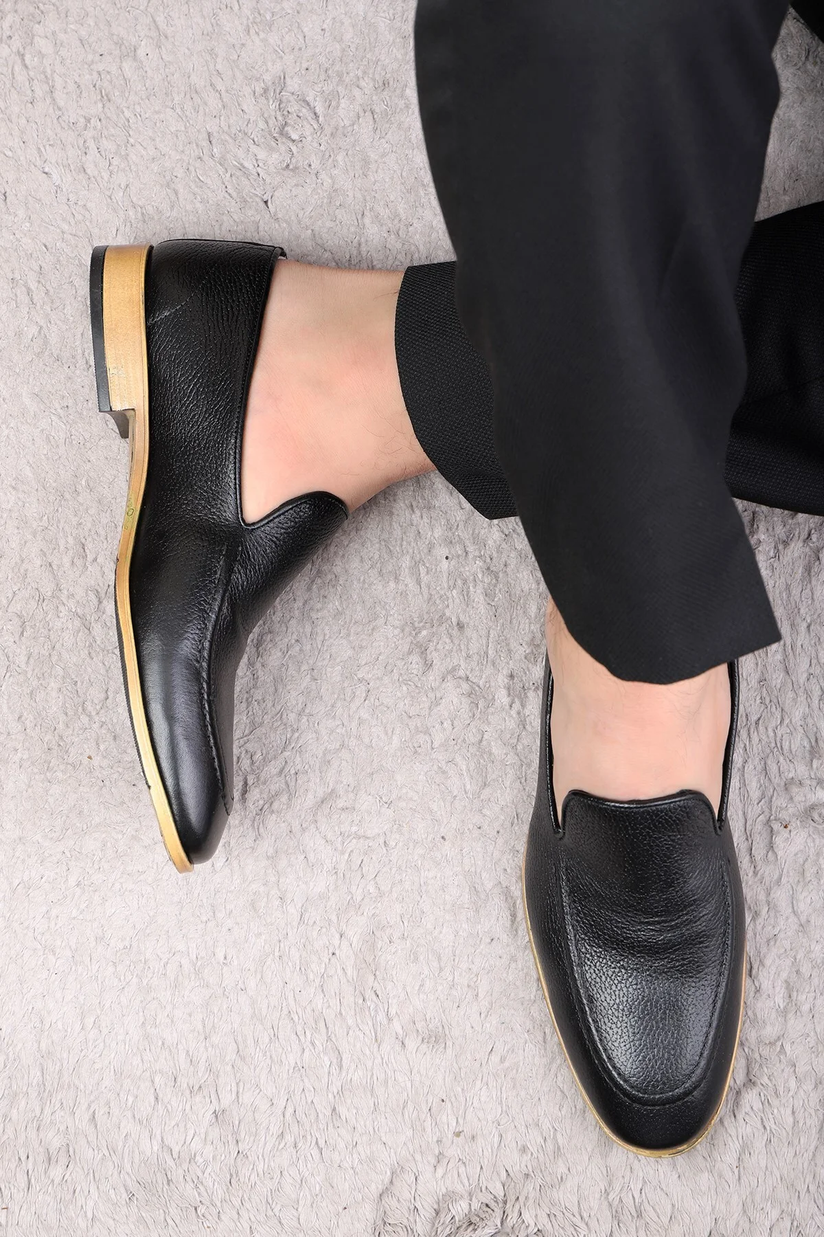 Flavia Hakiki Deri Erkek Klasik Ayakkabı, Loafer Klasik Ayakkabı - Ducavelli Görsel 7