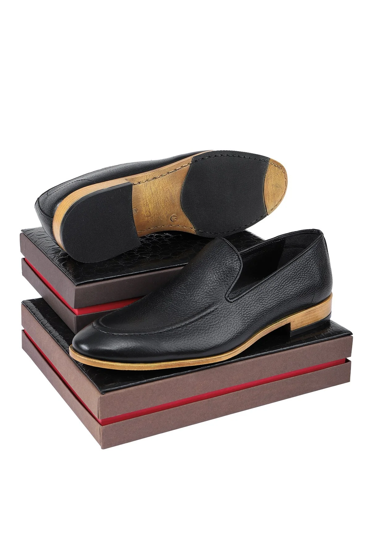 Flavia Hakiki Deri Erkek Klasik Ayakkabı, Loafer Klasik Ayakkabı - Ducavelli Görsel 4