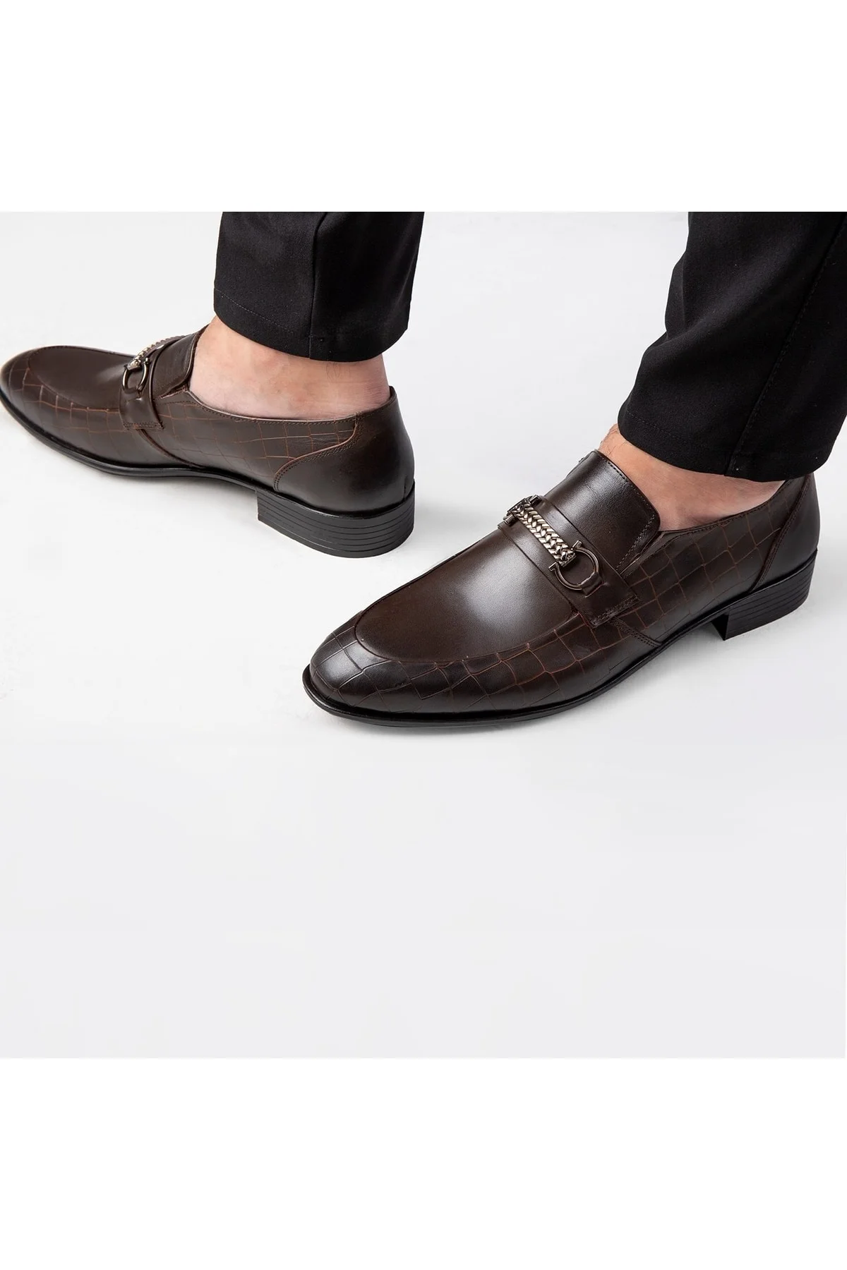Lunta Hakiki Deri Erkek Klasik Ayakkabı, Loafer Klasik Ayakkabı, Makosen Ayakkabı - Ducavelli Görsel 5