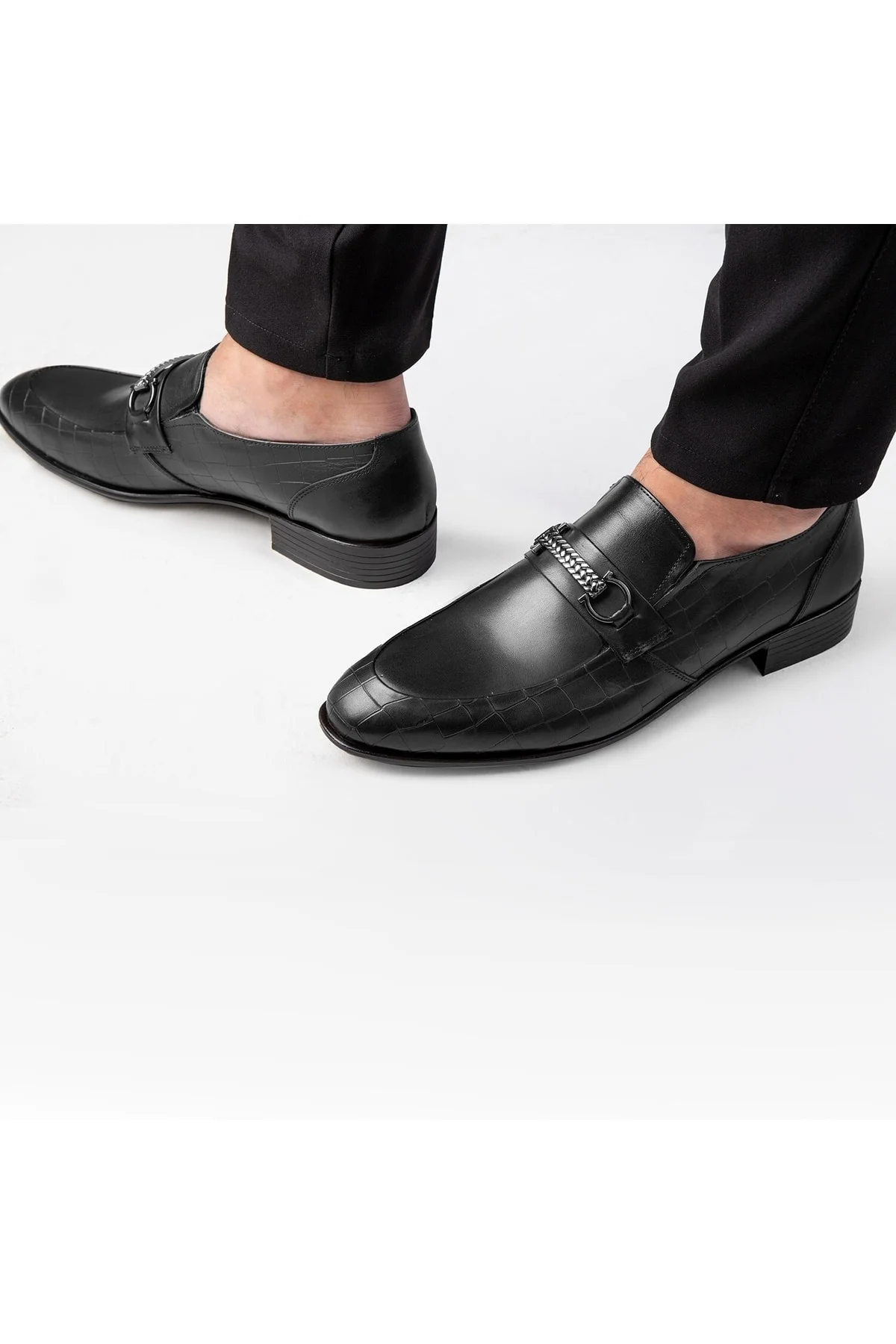 Lunta Hakiki Deri Erkek Klasik Ayakkabı, Loafer Klasik Ayakkabı, Makosen Ayakkabı - Ducavelli Görsel 5
