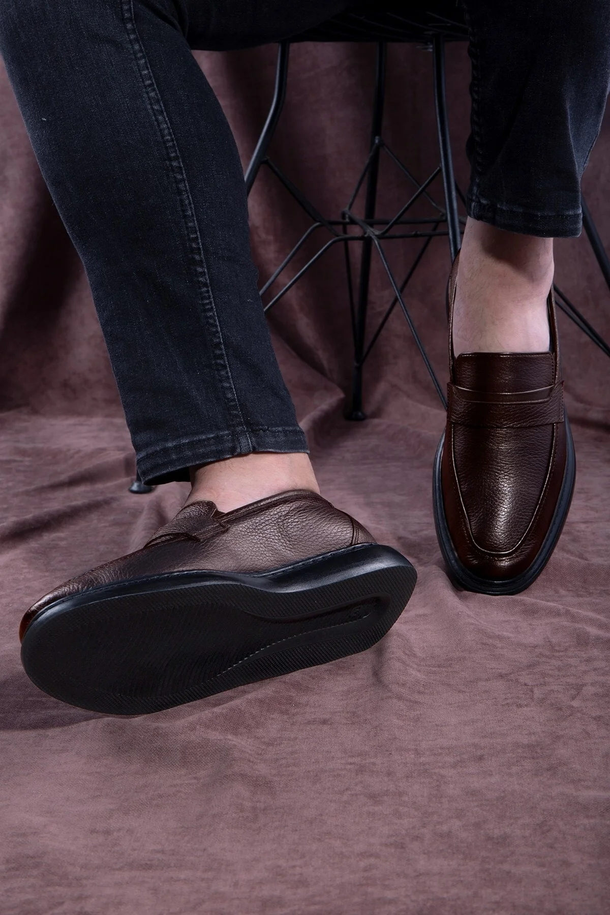 Frio Hakiki Deri Erkek Günlük Klasik Ayakkabı, Loafer Klasik Ayakkabı - Ducavelli Görsel 7