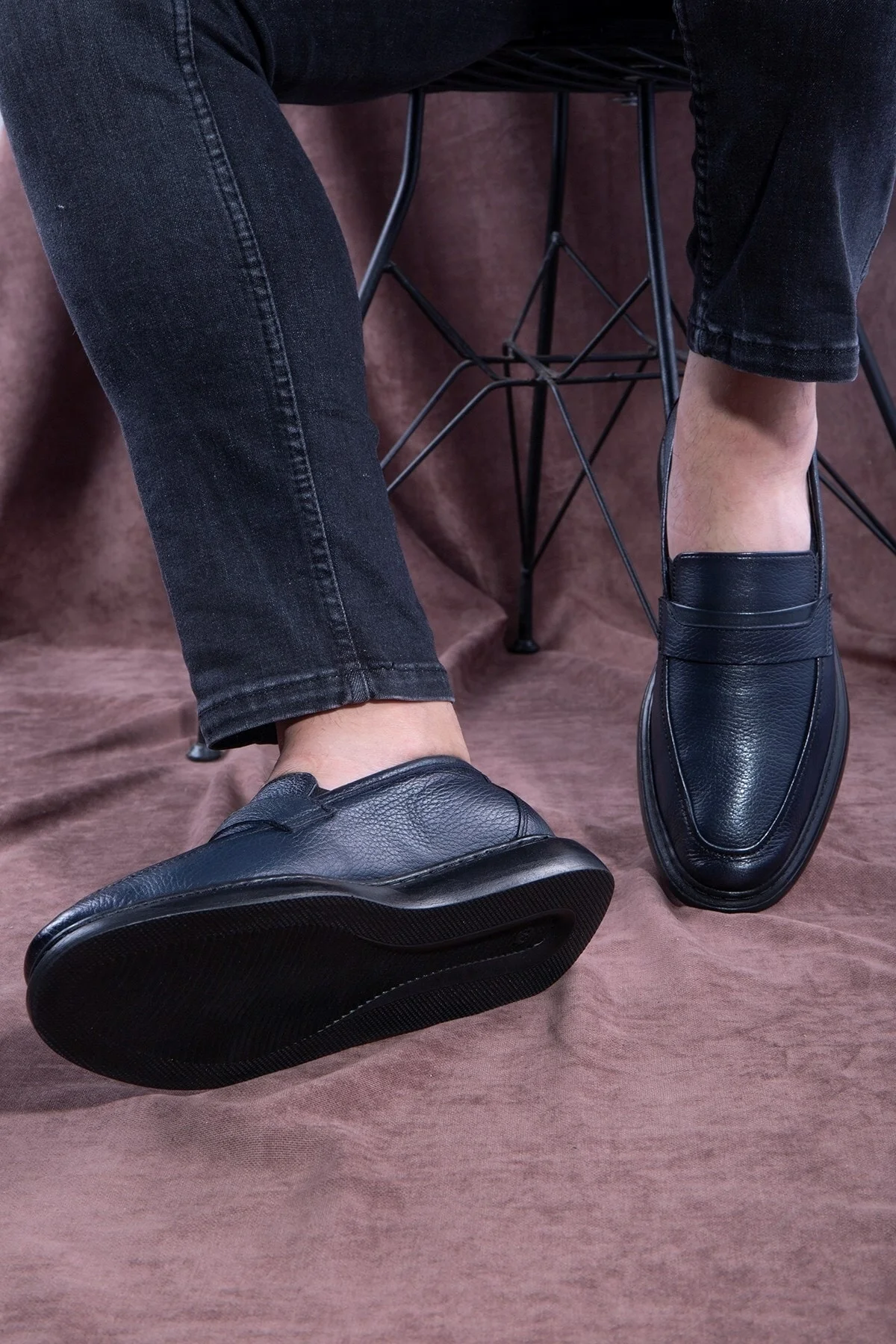 Frio Hakiki Deri Erkek Günlük Klasik Ayakkabı, Loafer Klasik Ayakkabı - Ducavelli Görsel 7