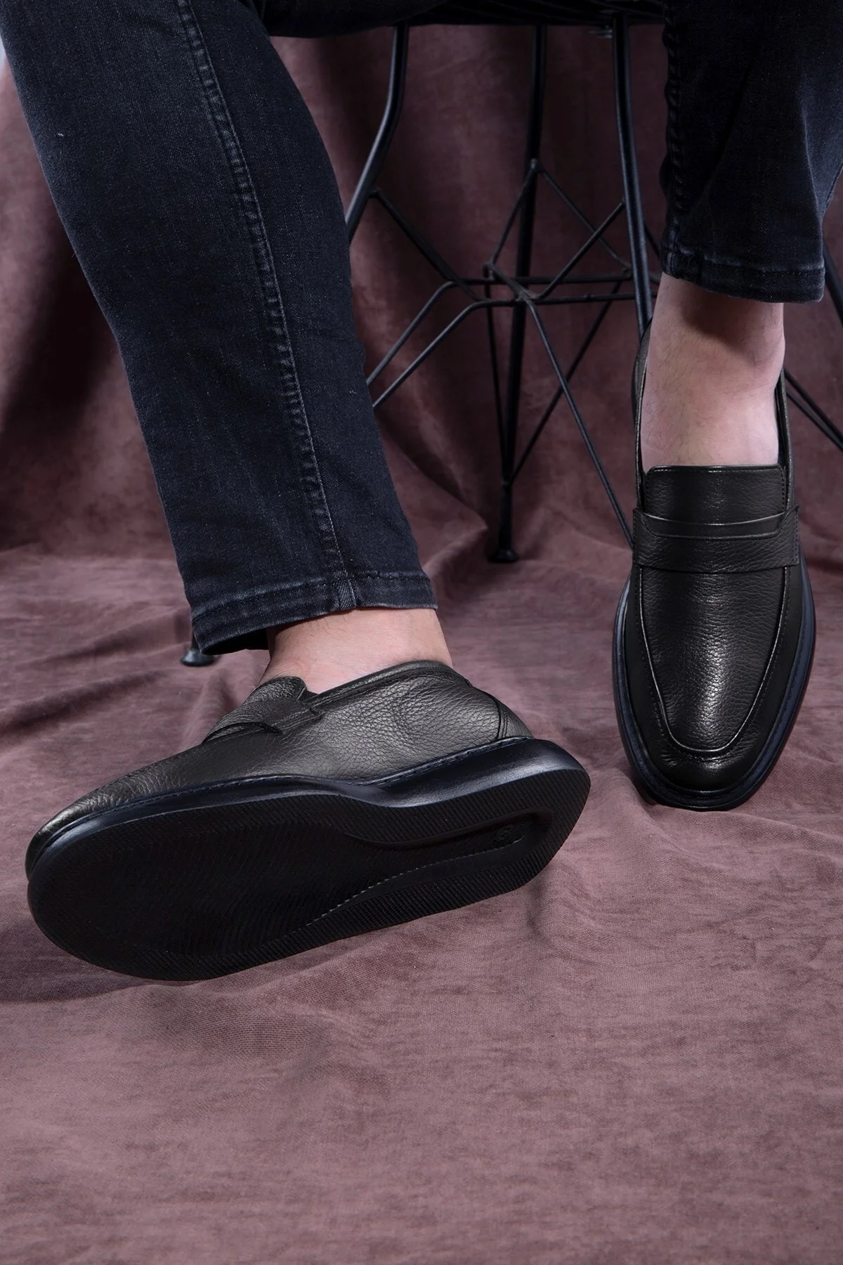 Frio Hakiki Deri Erkek Günlük Klasik Ayakkabı, Loafer Klasik Ayakkabı - Ducavelli Görsel 7