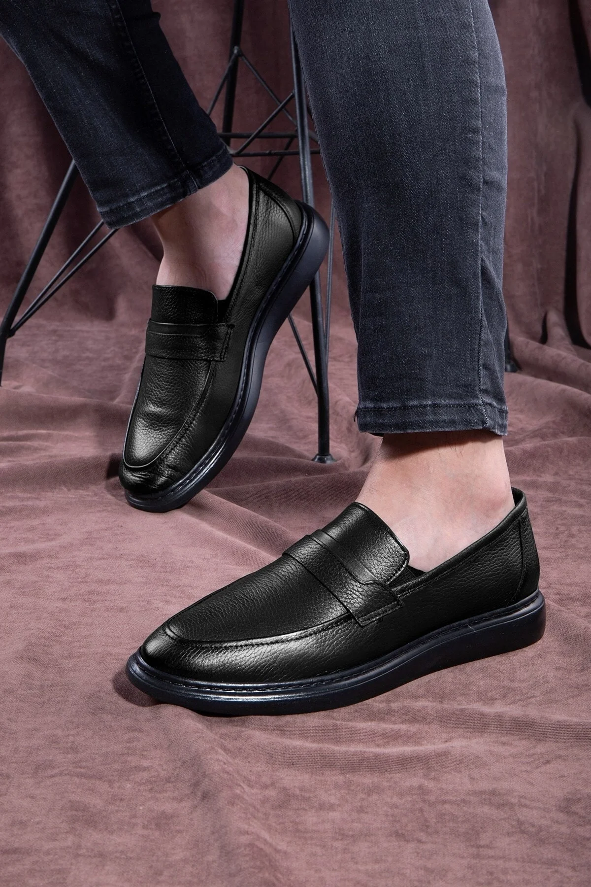 Frio Hakiki Deri Erkek Günlük Klasik Ayakkabı, Loafer Klasik Ayakkabı - Ducavelli Görsel 6