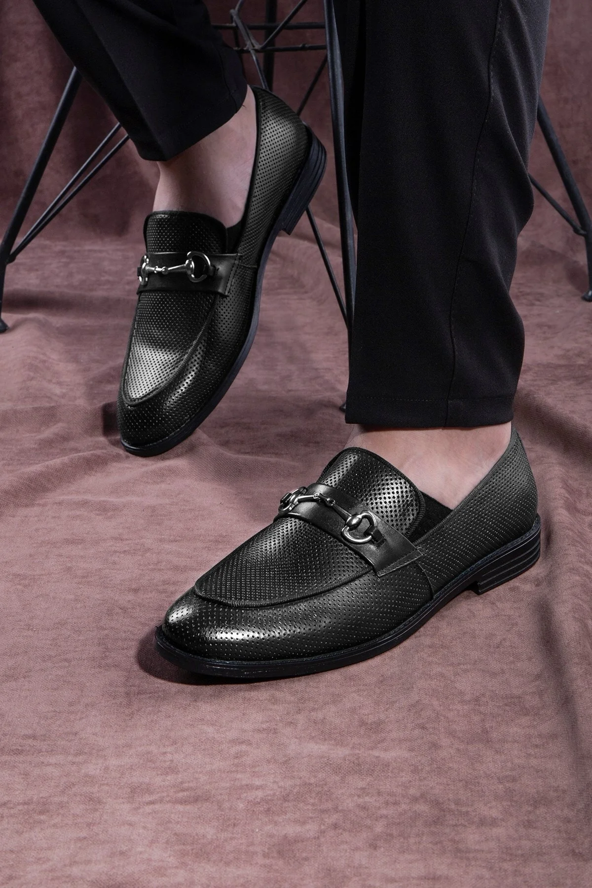 Ancora Hakiki Deri Erkek Klasik Ayakkabı, Loafer Klasik Ayakkabı, Makosen Ayakkabı - Ducavelli Görsel 6