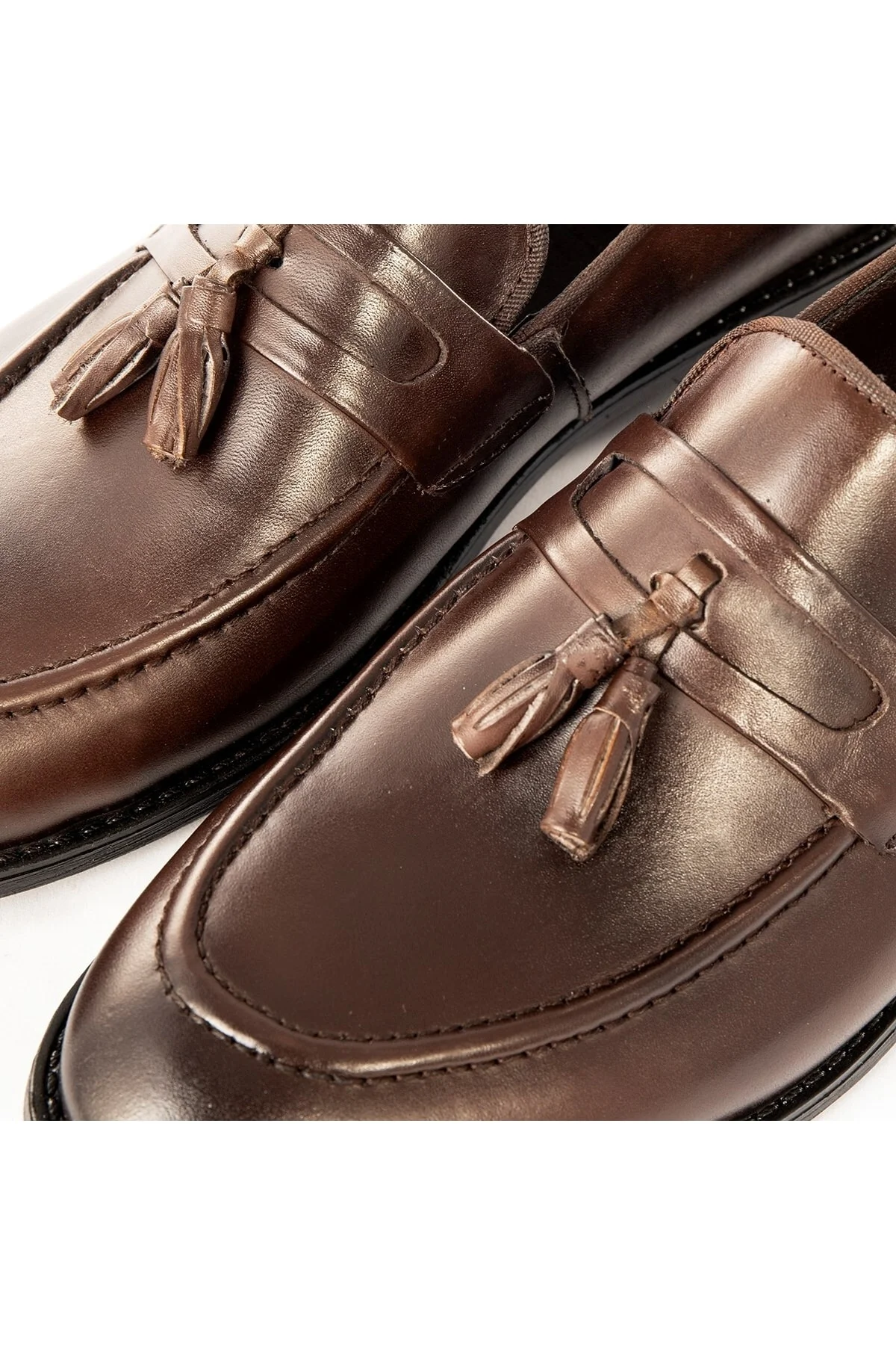 Quaste Hakiki Deri Erkek Klasik Ayakkabı, Loafer Klasik Ayakkabı, Makosen Ayakkabı - Ducavelli Görsel 3