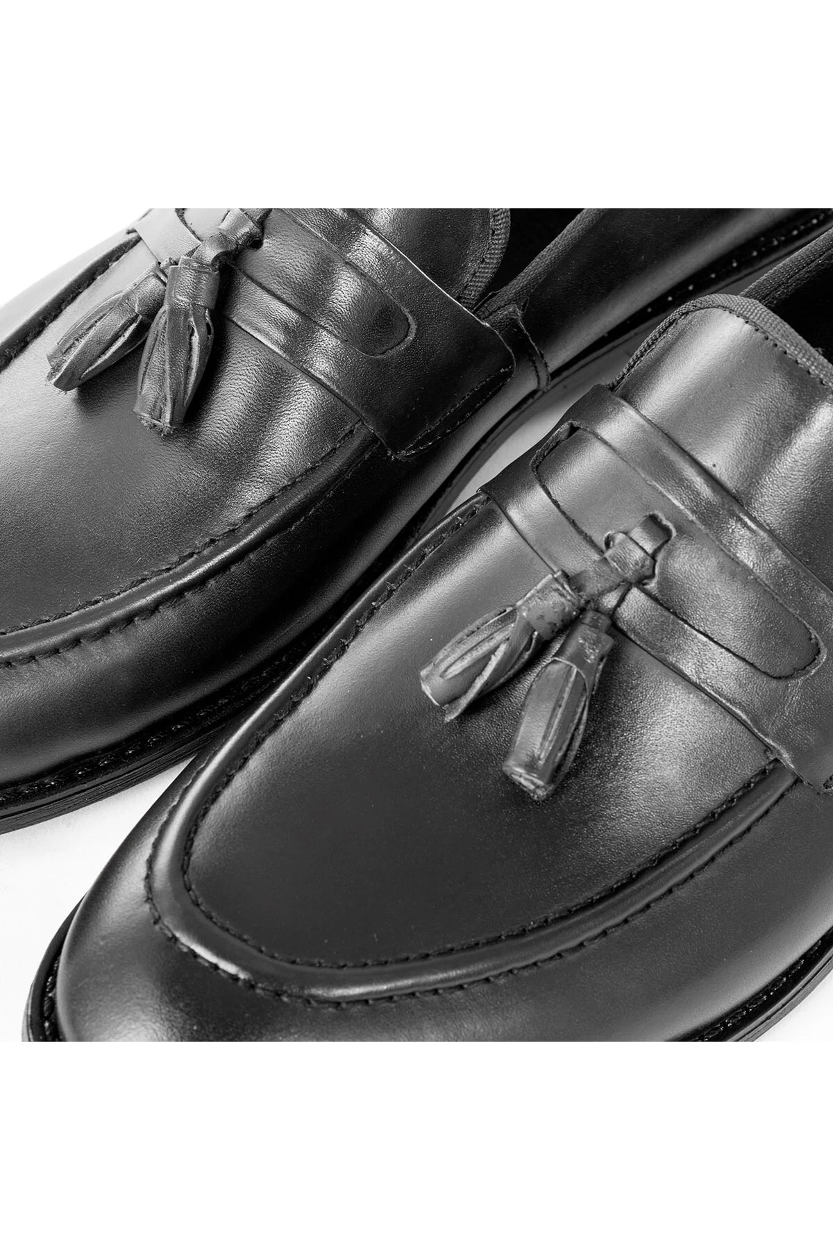Quaste Hakiki Deri Erkek Klasik Ayakkabı, Loafer Klasik Ayakkabı, Makosen Ayakkabı - Ducavelli Görsel 3