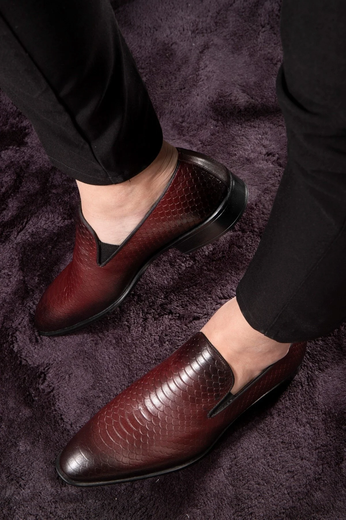 Alligator Hakiki Deri Erkek Klasik Ayakkabı, Loafer Klasik Ayakkabı, Makosen Ayakkabı - Ducavelli Görsel 7