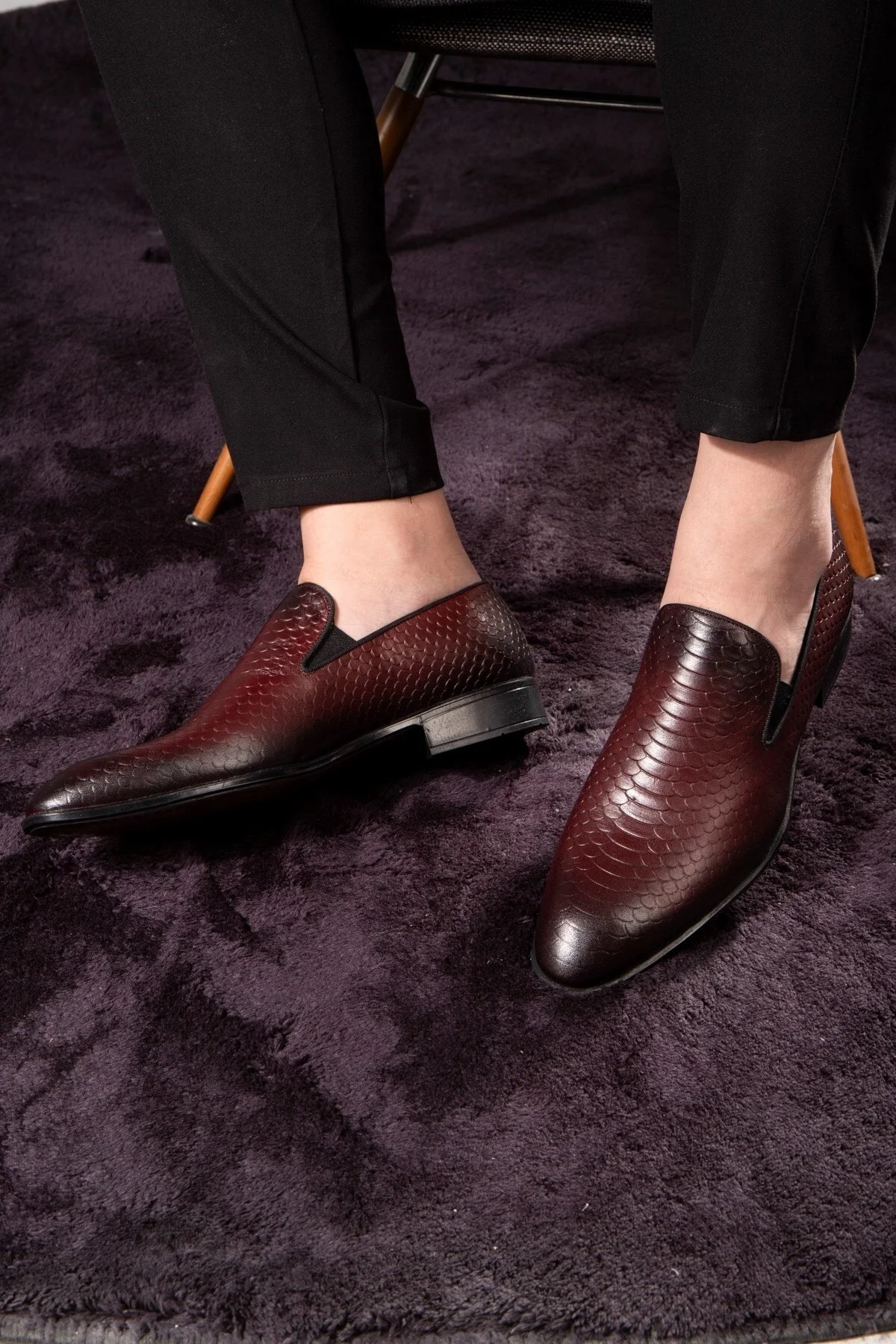 Alligator Hakiki Deri Erkek Klasik Ayakkabı, Loafer Klasik Ayakkabı, Makosen Ayakkabı - Ducavelli Görsel 6