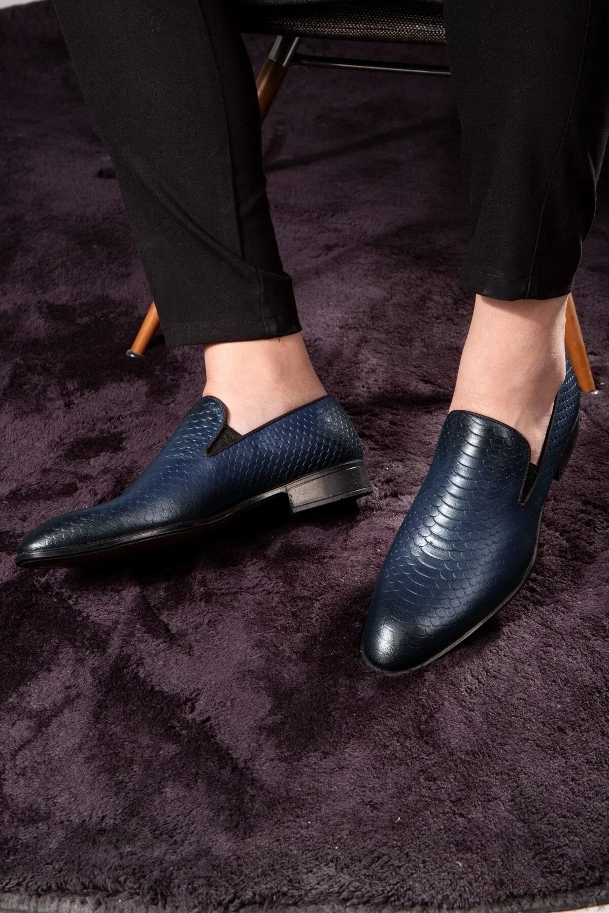 Alligator Hakiki Deri Erkek Klasik Ayakkabı, Loafer Klasik Ayakkabı, Makosen Ayakkabı - Ducavelli Görsel 6