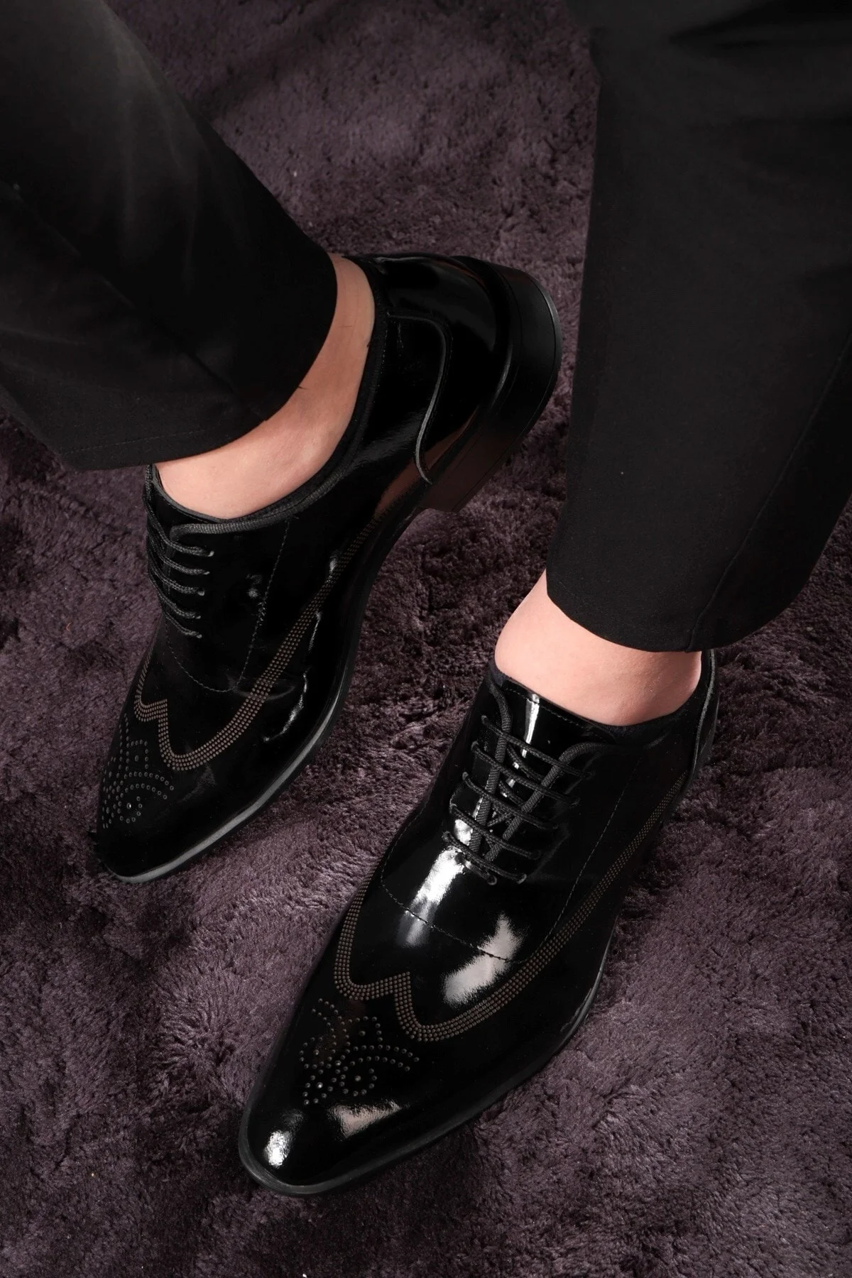 Stylish Hakiki Deri Erkek Oxford Bağcıklı Klasik Ayakkabı - Ducavelli Görsel 6